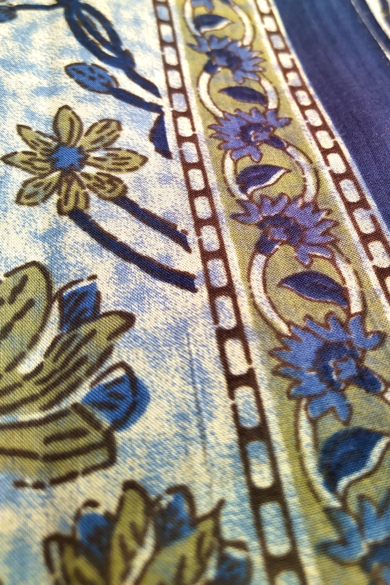 YAAMI Blockprint Cotton Kurta Fabric