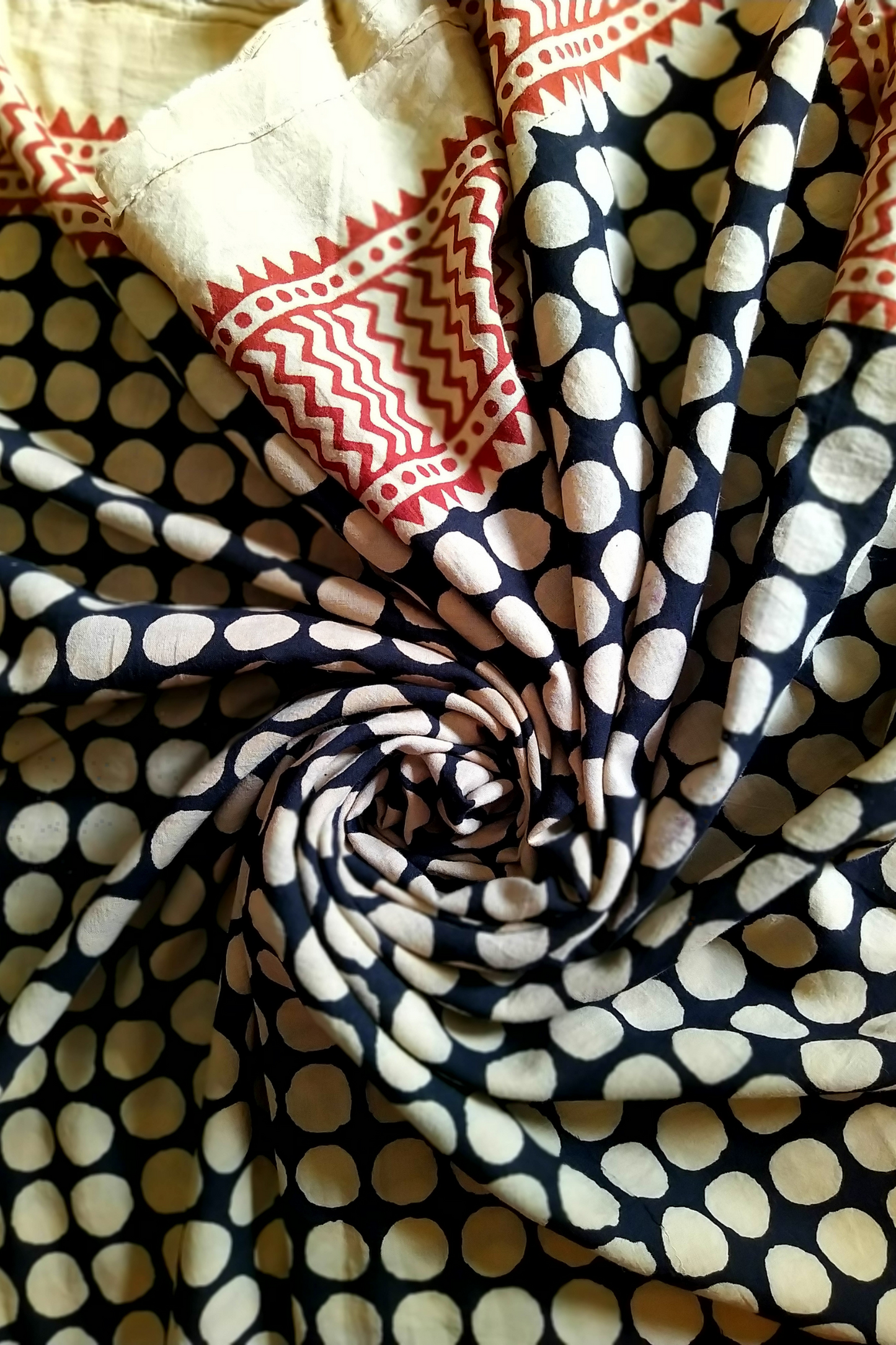 Handblock Printed Pure Cotton Sarong Vaagmi World