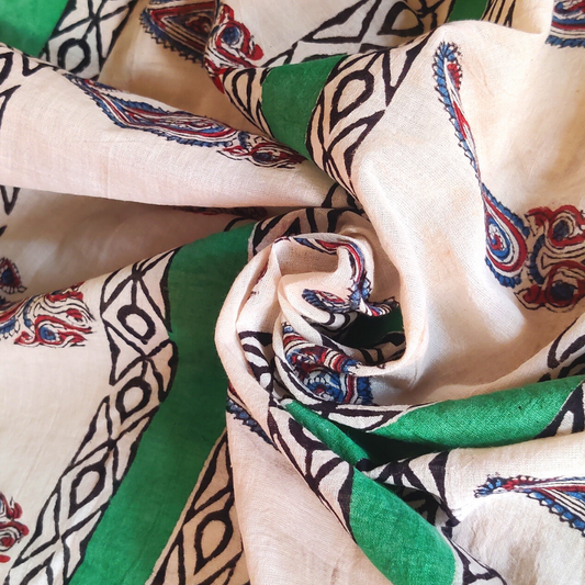 Handblock Print Mul Cotton Saree