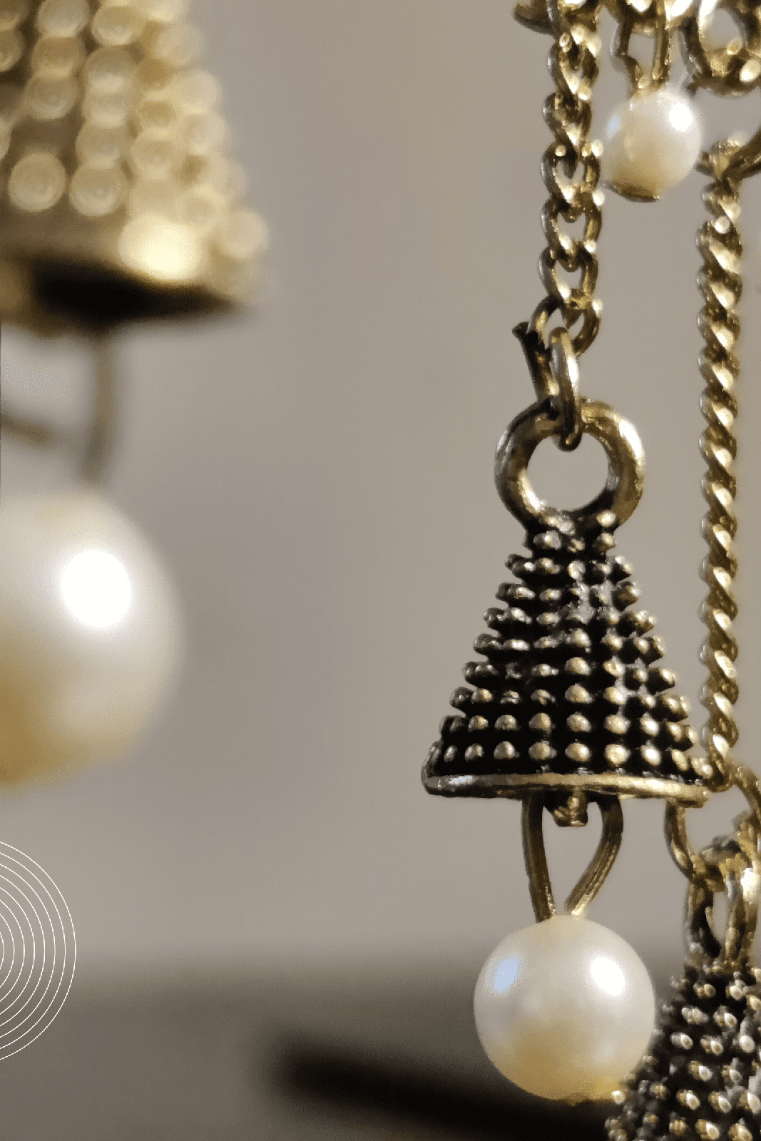 Vaagmi World ANIKA Silver Oxidized Jhumki