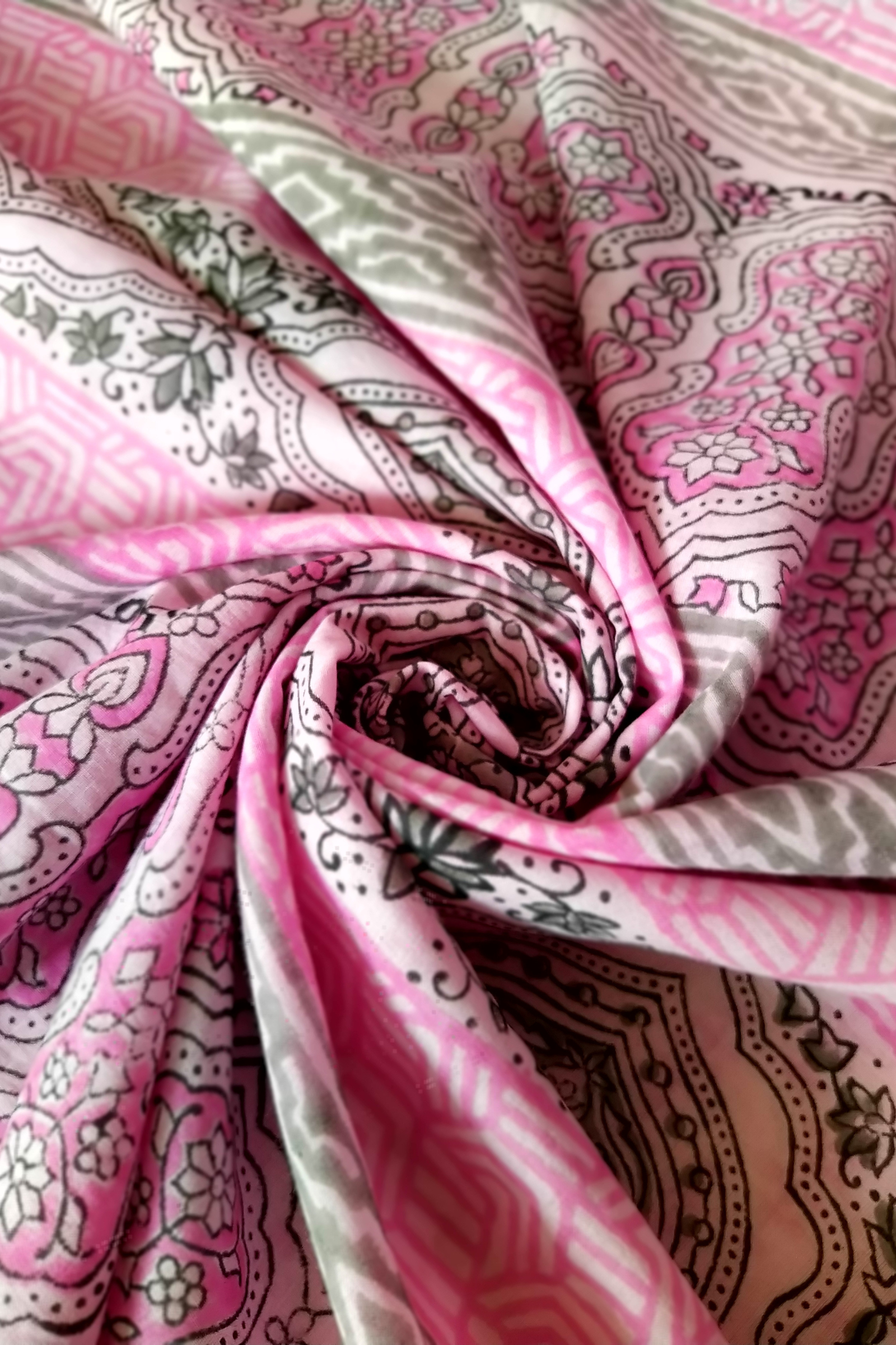 VAAGMI WORLD HANDBLOCK PRINT MUL COTTON SAREE