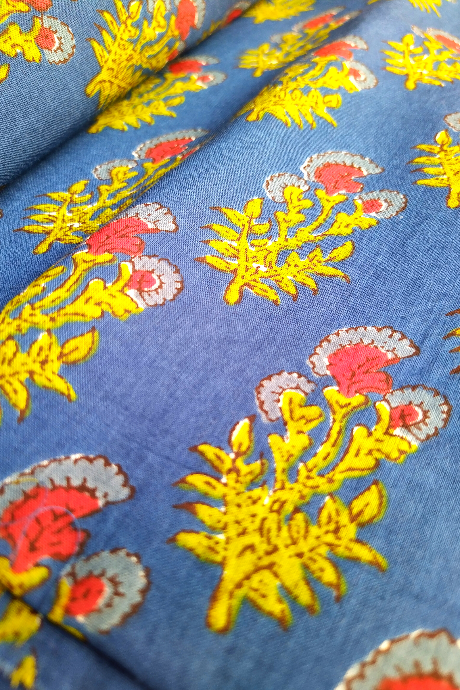 DAAMINI Blockprint Cotton Kurta Fabric