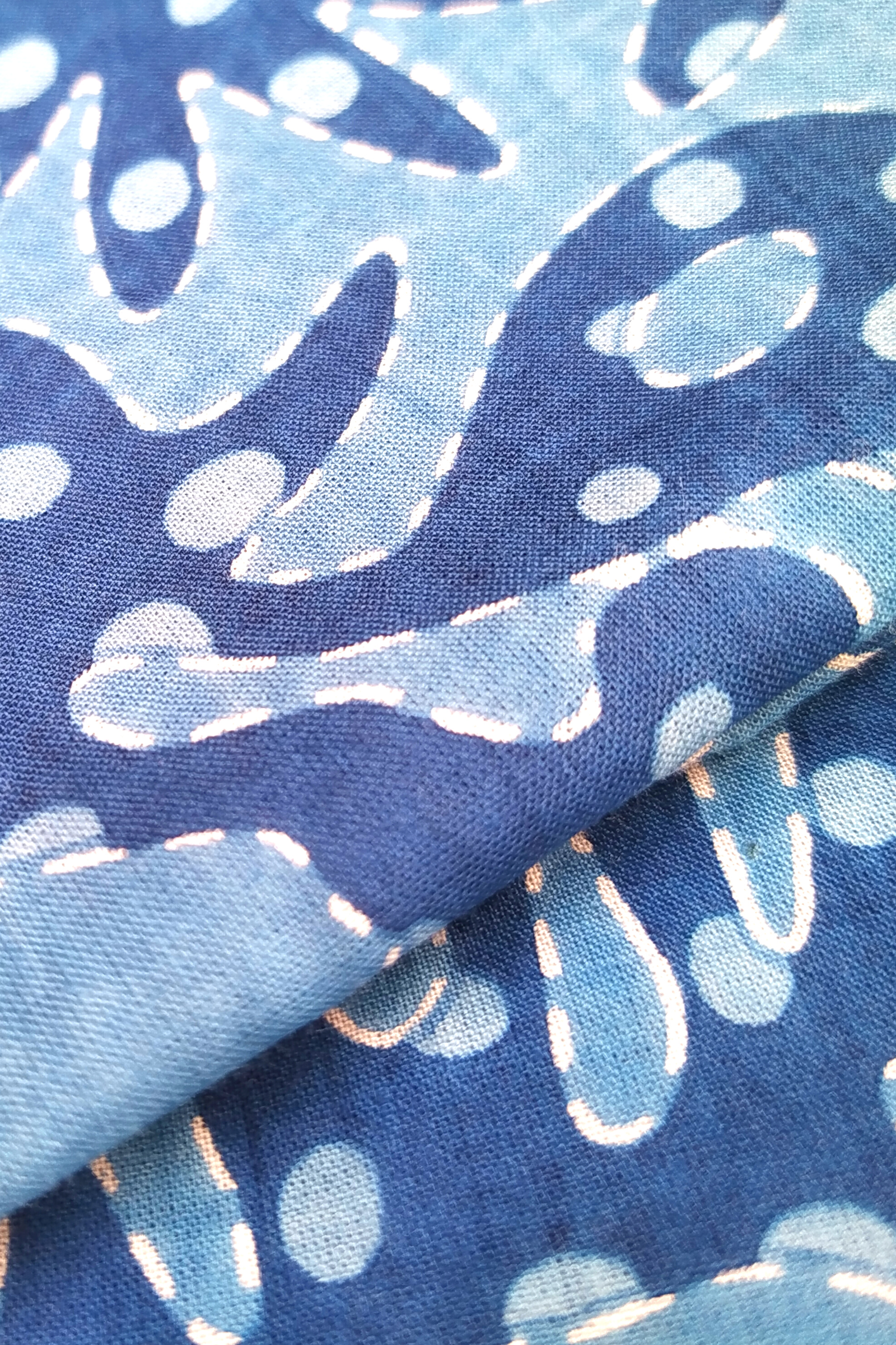 VAANI Blockprint Cotton Kurta Fabric