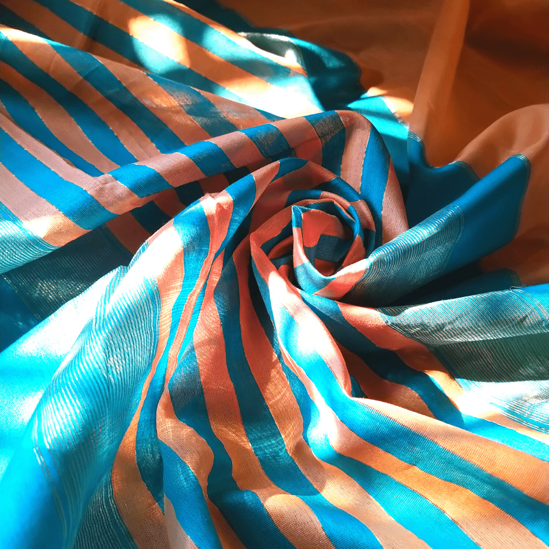 Vaagmi World Rehwa Maheshwari Silk Cotton Saree
