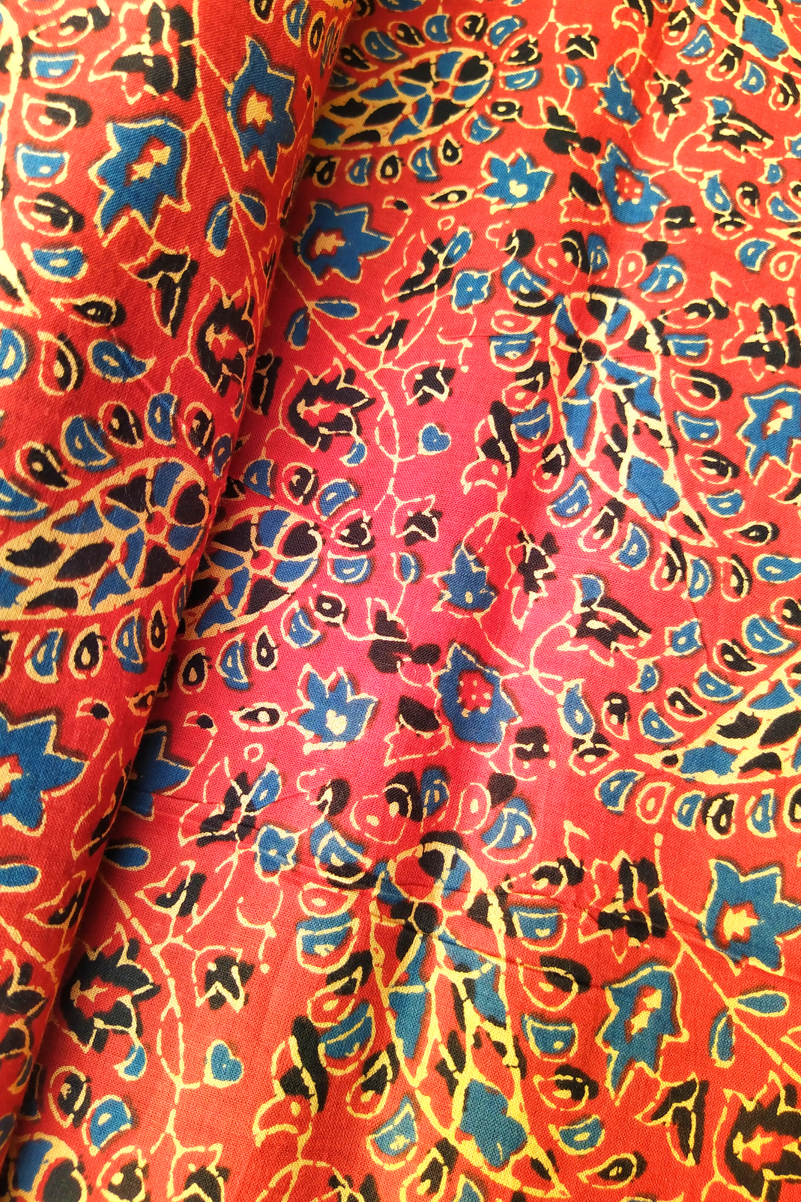 JAAGRUTI Blockprint Cotton Kurta Fabric