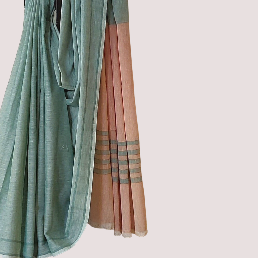 GREEN EARTH Organic Cotton Handloom Saree