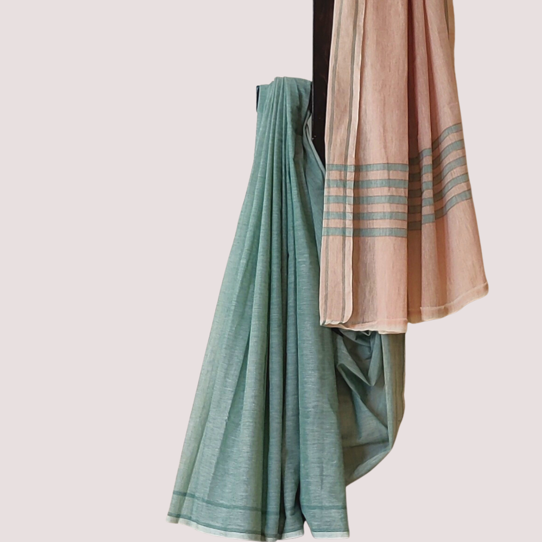 GREEN EARTH Organic Cotton Handloom Saree