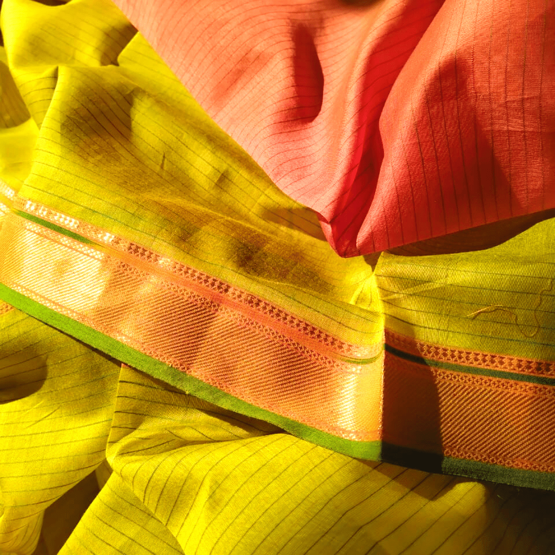 Rehwa Vaagmi Silk Cotton Handloom Saree.