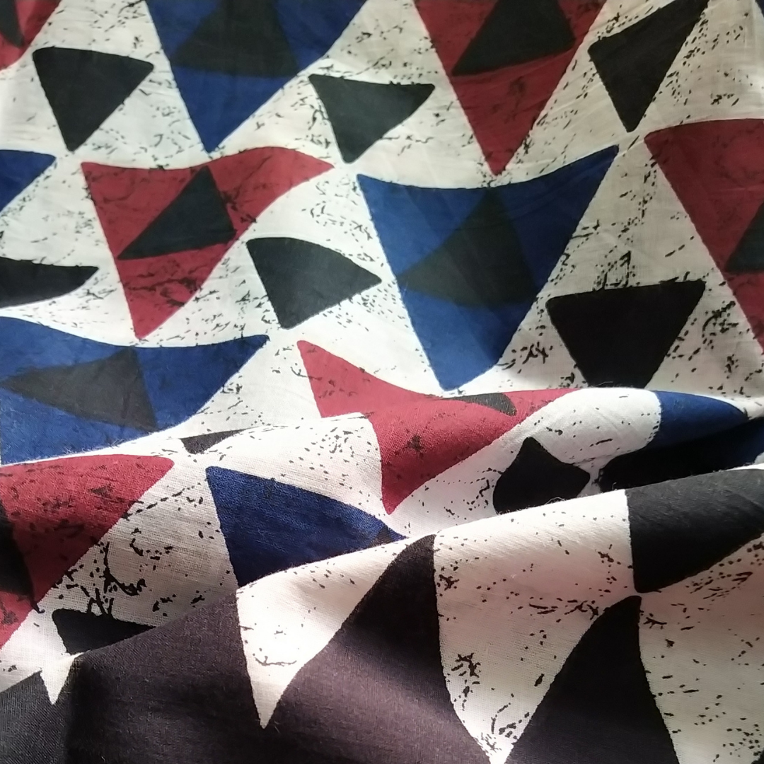 Vaagmi World Handblock Print Mul Cotton Saree
