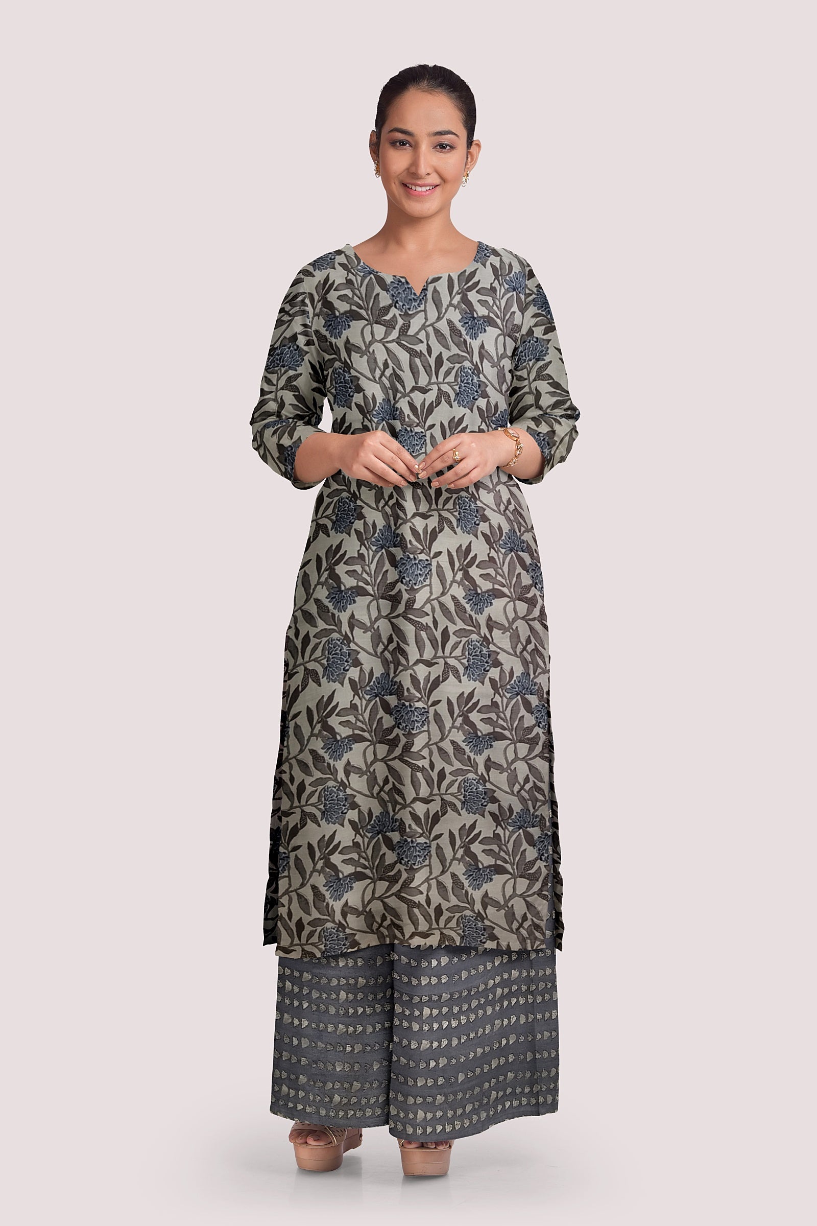 AADISHRI Blockprint Cotton Kurta Fabric