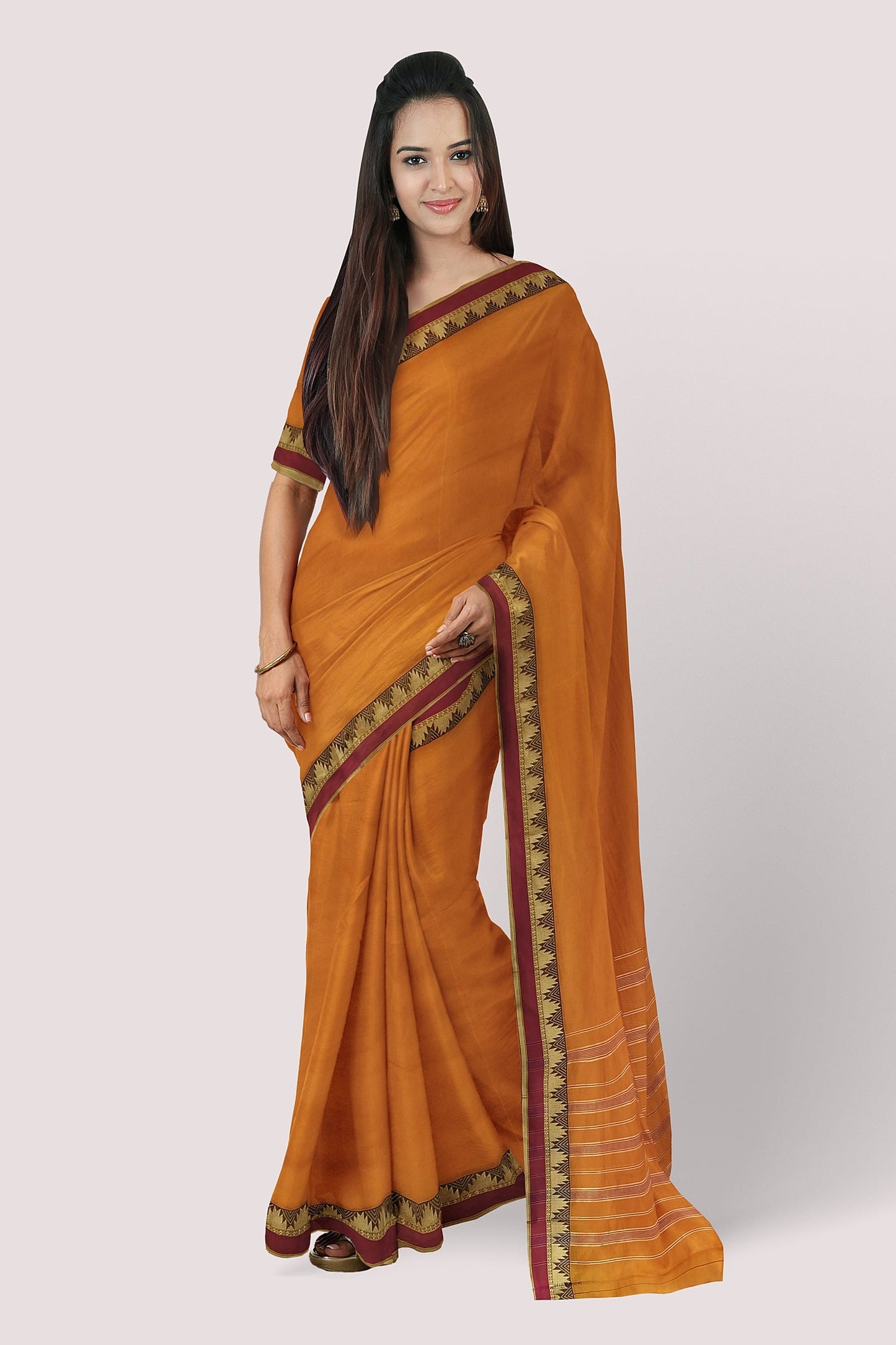 AADRIKA South Cotton Handloom Saree