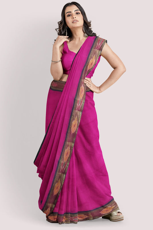 AADYASREE Pochampalli Cotton Handloom Saree