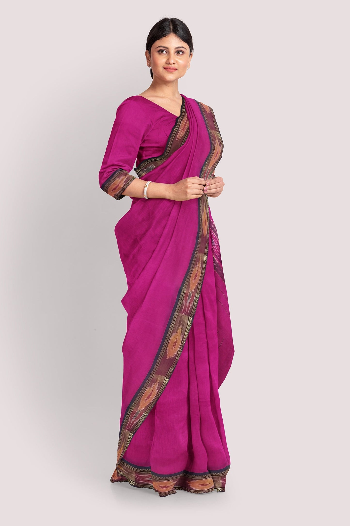 AADYASREE Pochampalli Cotton Handloom Saree