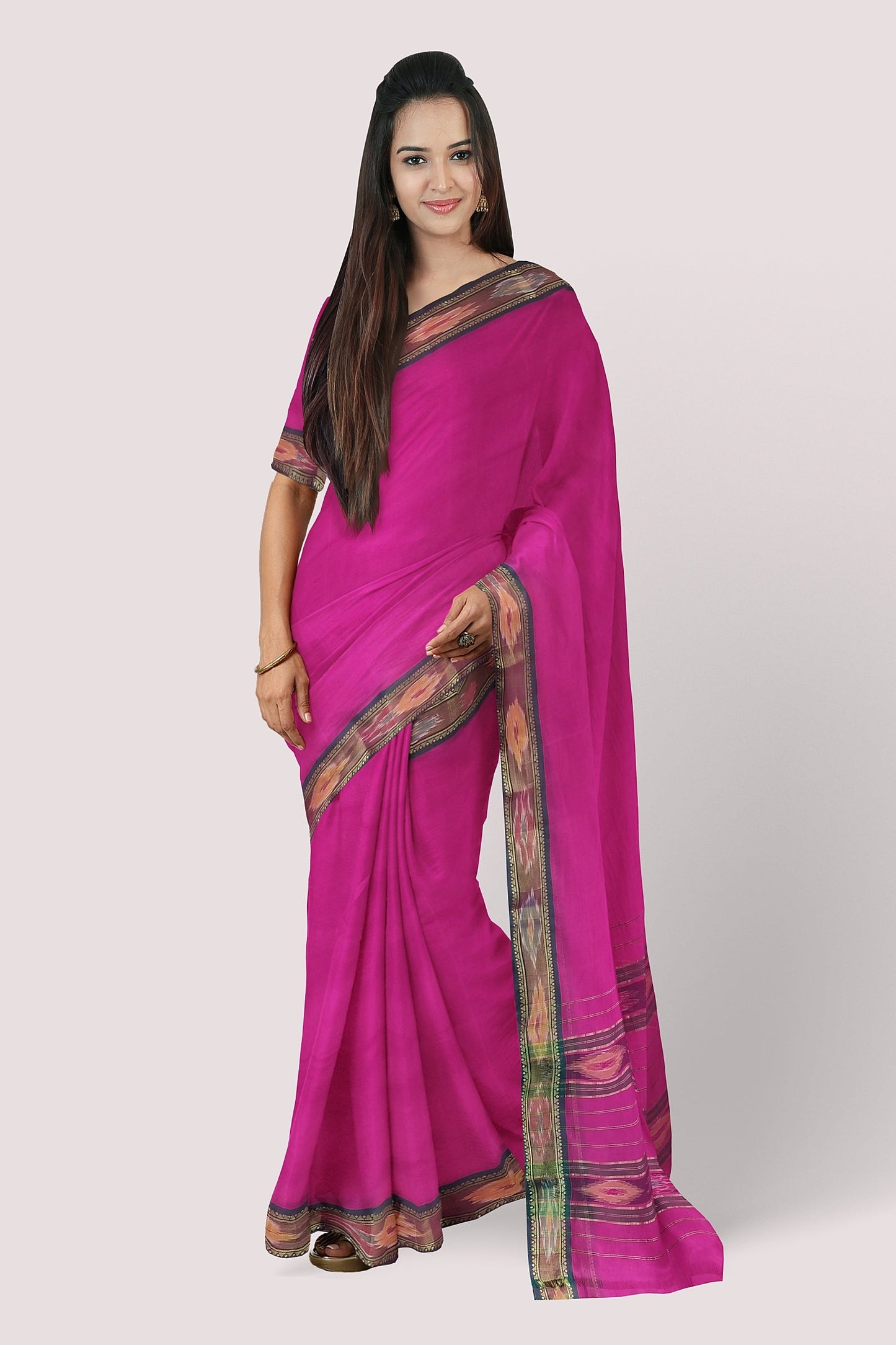 AADYASREE Pochampalli Cotton Handloom Saree
