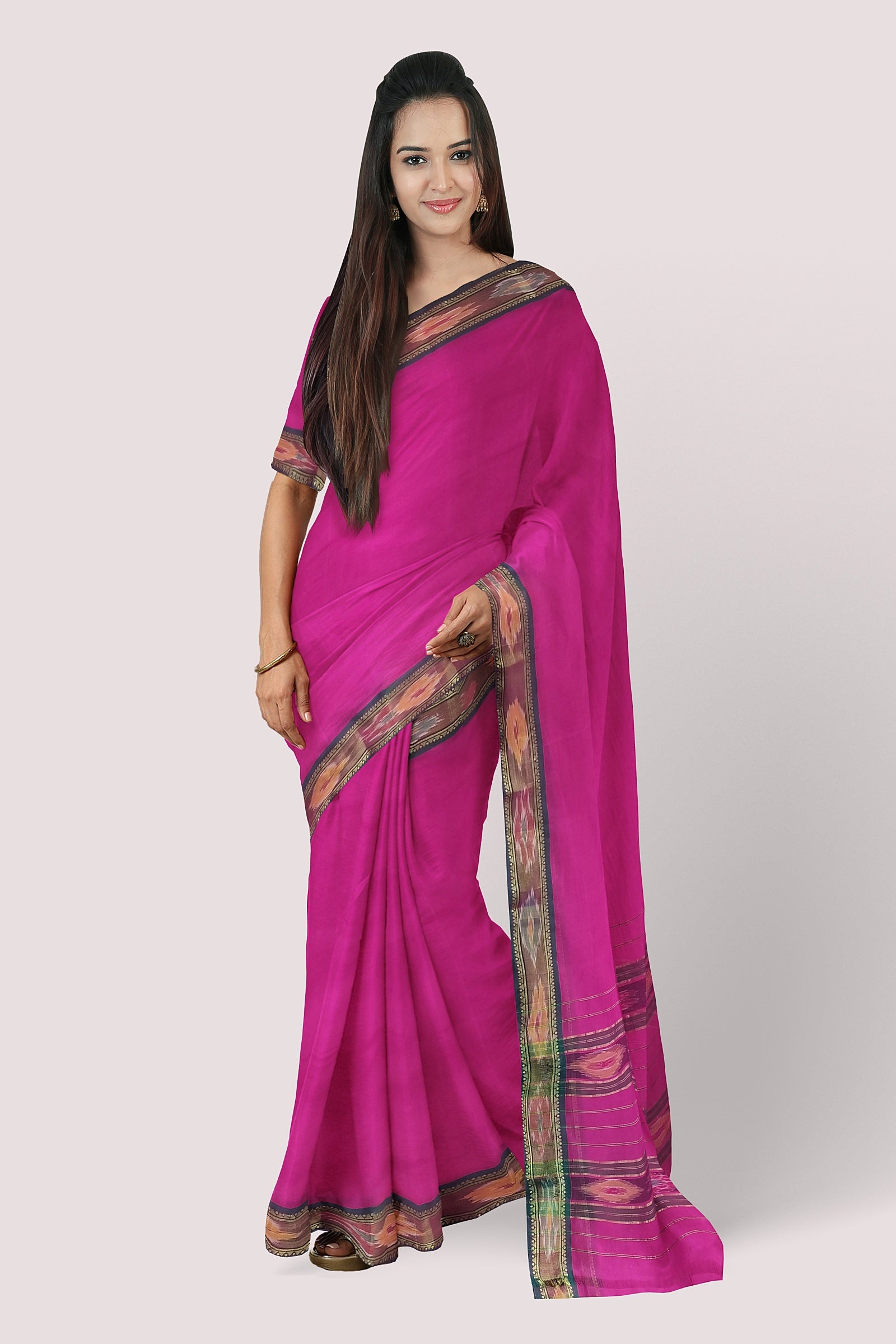 AADYASREE Pochampalli Cotton Handloom Saree
