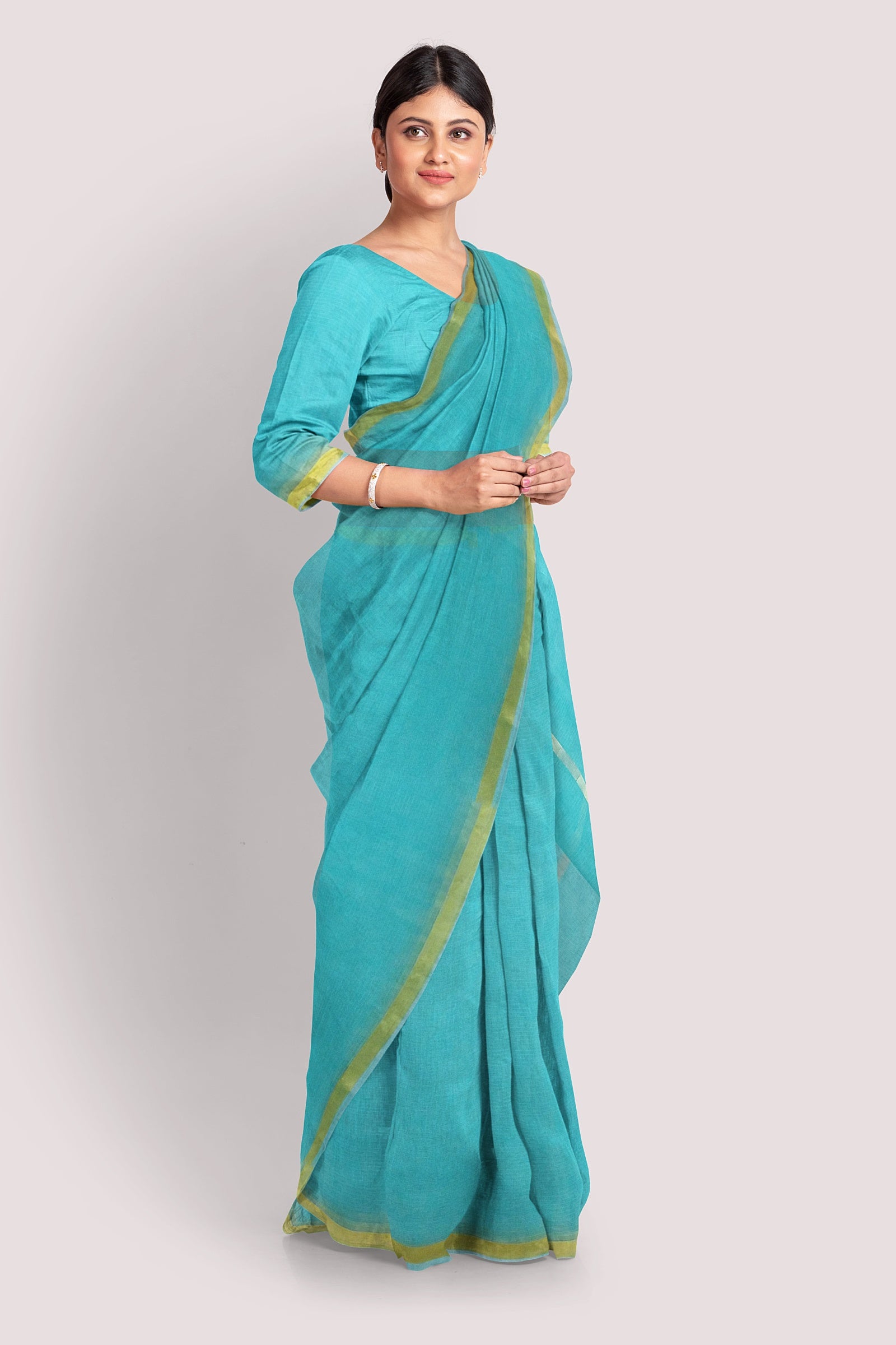 APEKSHA Cotton Kota Doria Saree