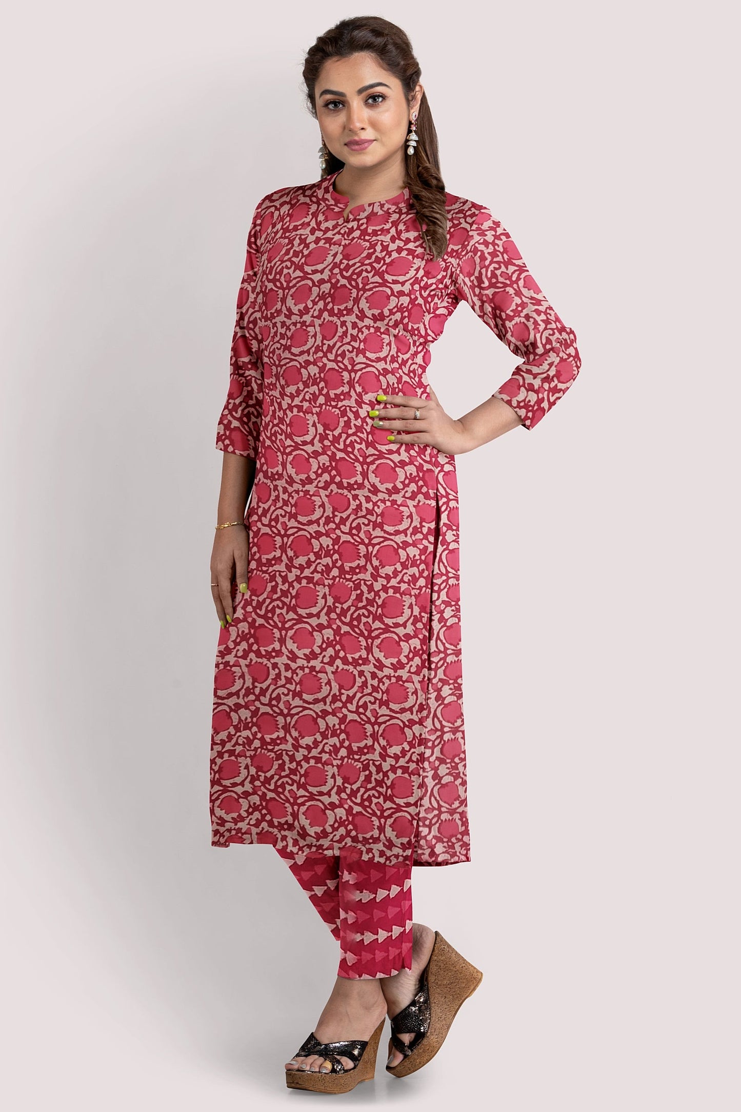 BANDITA Blockprint Cotton Suit Fabric