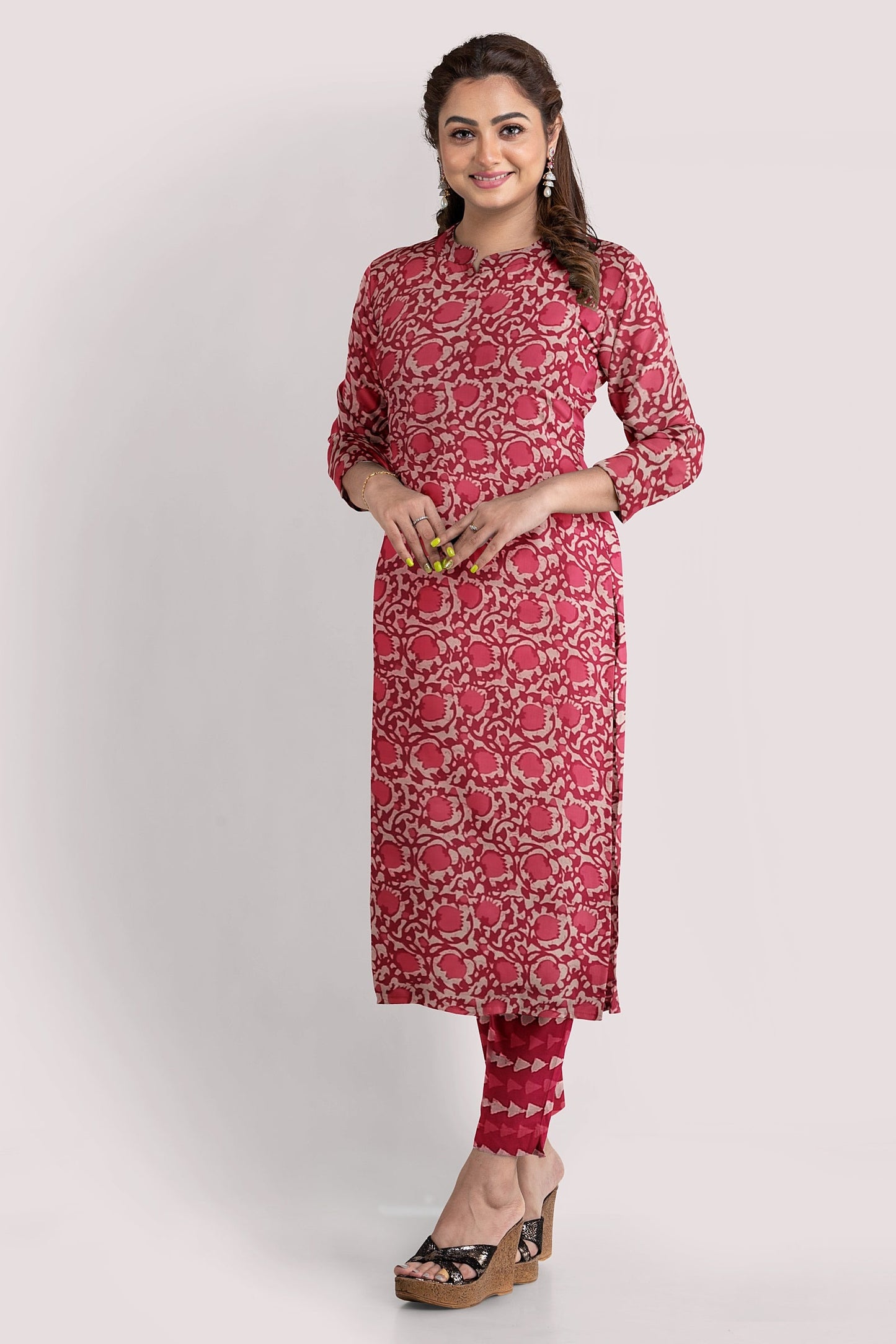BANDITA Blockprint Cotton Suit Fabric