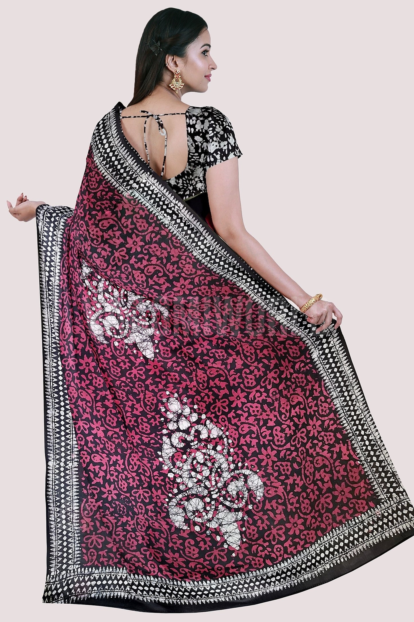 VAAGMI WORLD HANDBLOCK COTTON SAREES