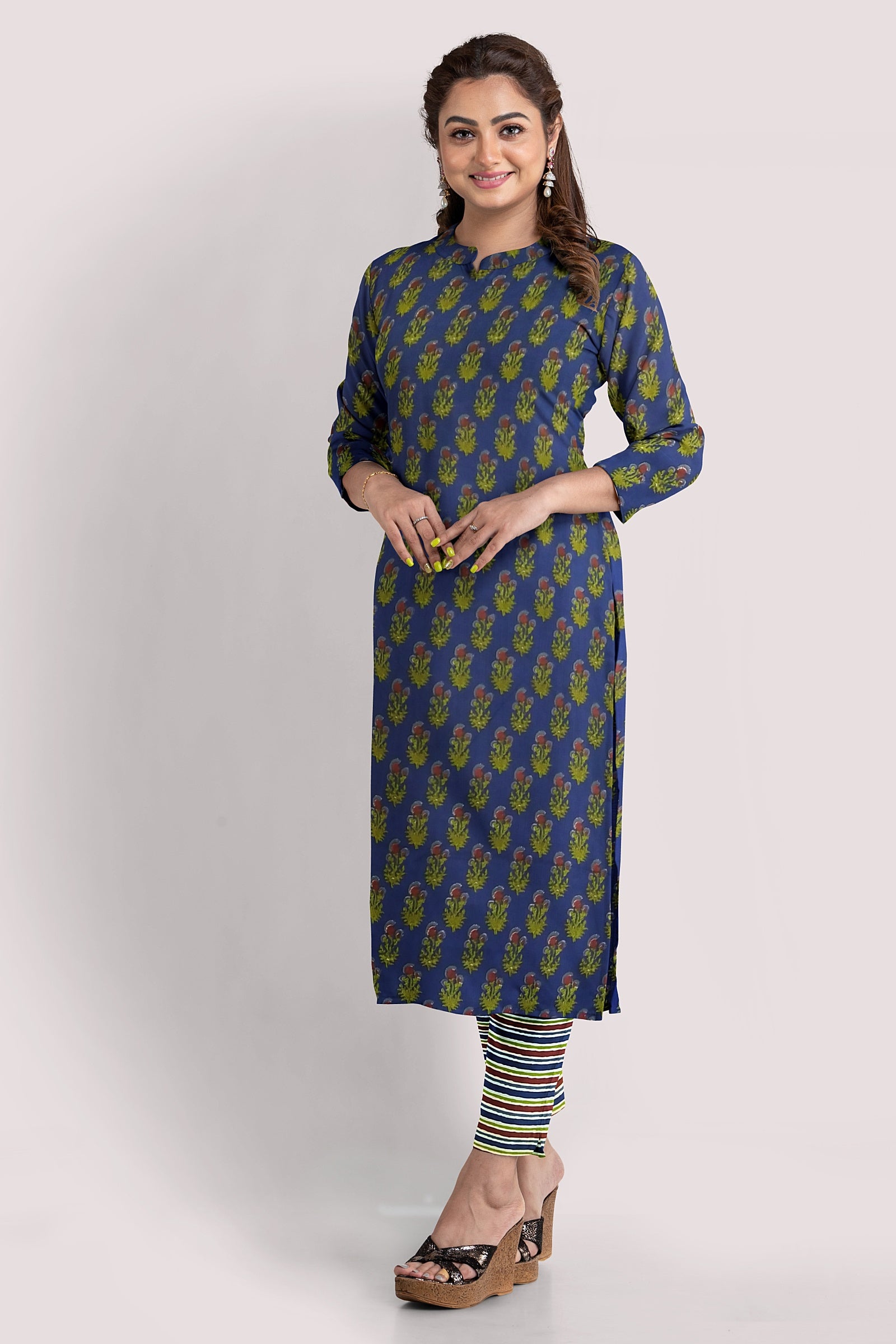 DAAMINI Blockprint Cotton Suit Fabric