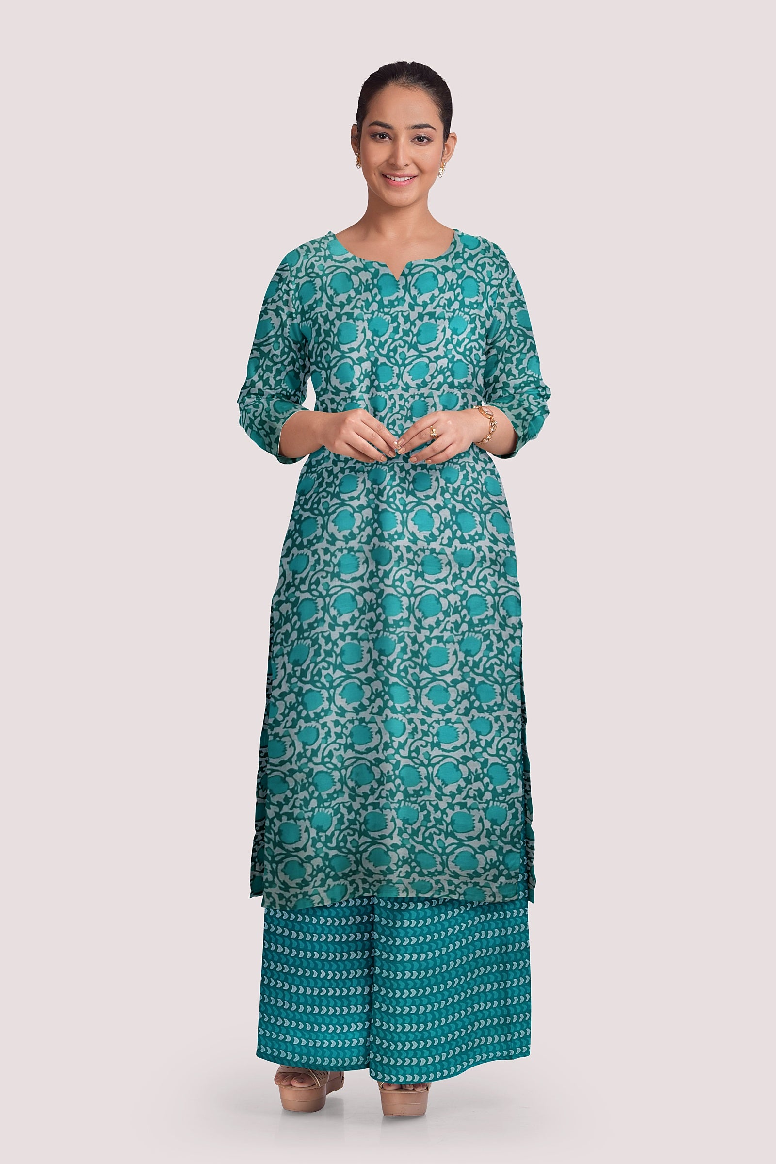 GAURVI Blockprint Cotton Suit Fabric