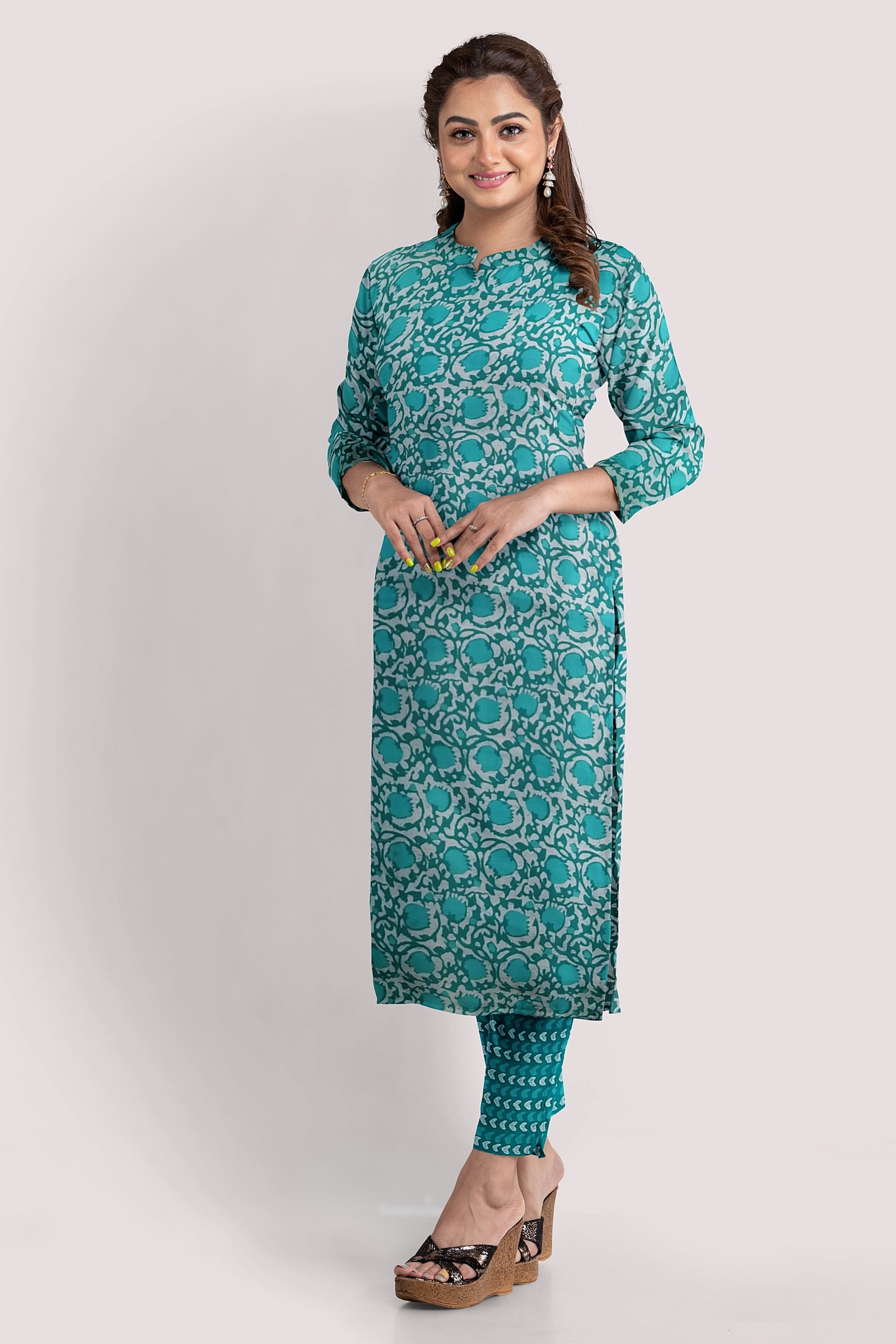 GAURVI Blockprint Cotton Suit Fabric