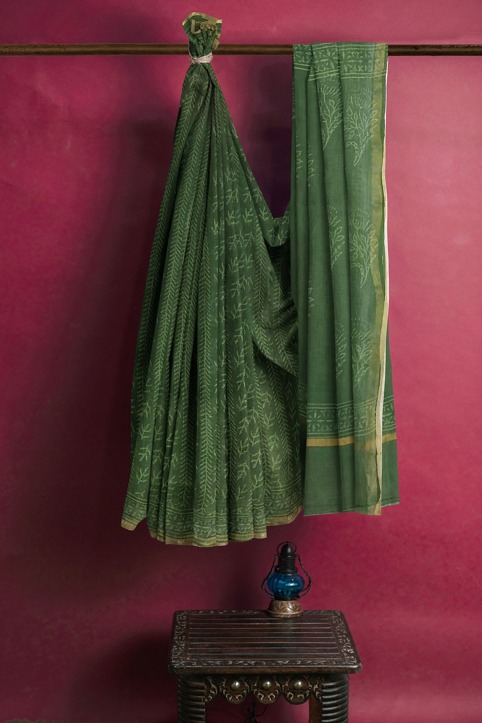 VAAGMI WORLD HANDBLOCK PRINTED KOTA DORIA SAREE
