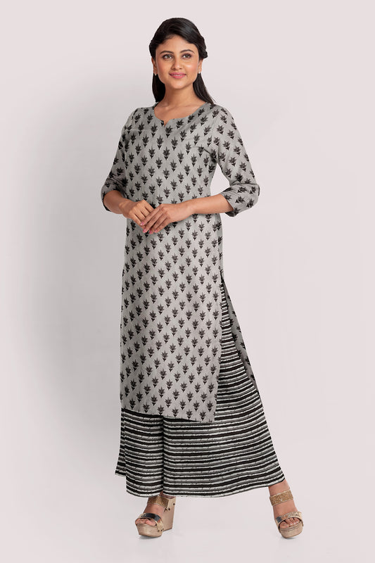 HANSIKA Blockprint Cotton Suit Fabric