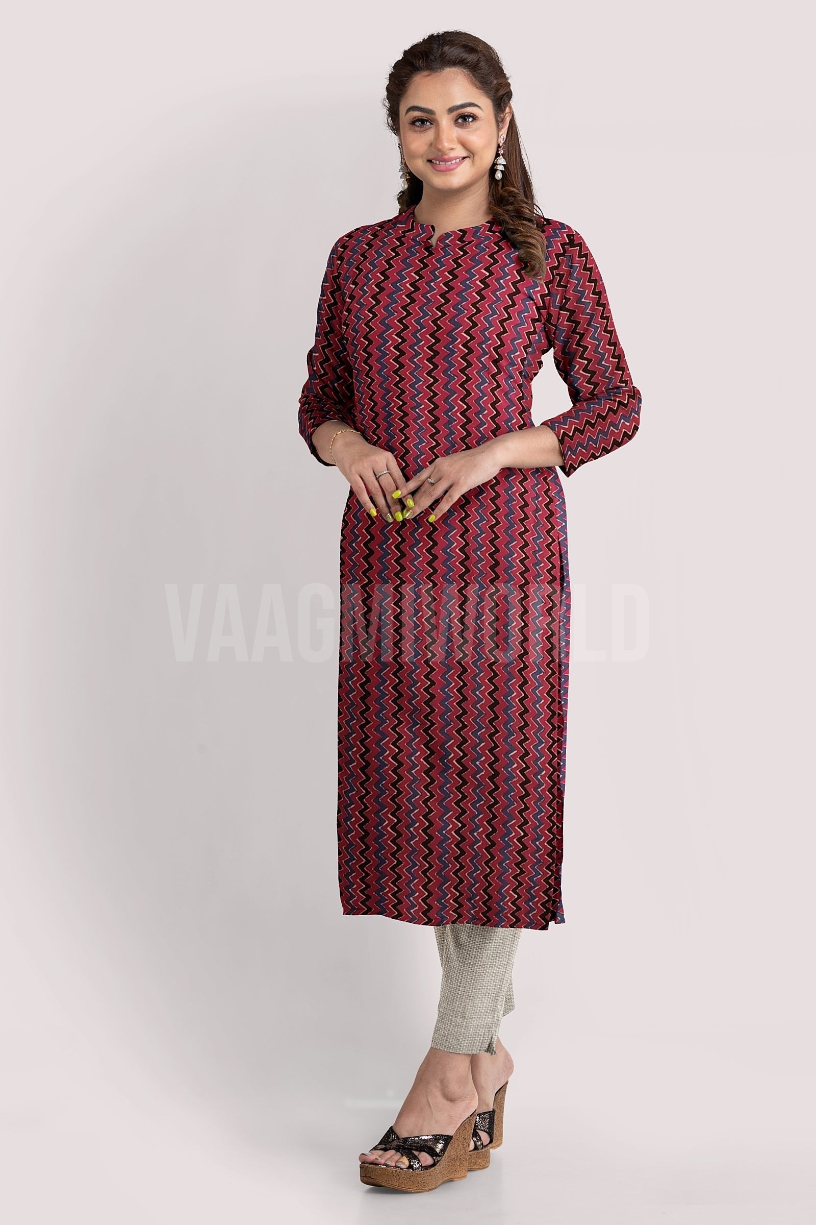 HARINI Blockprint Cotton Kurta Fabric
