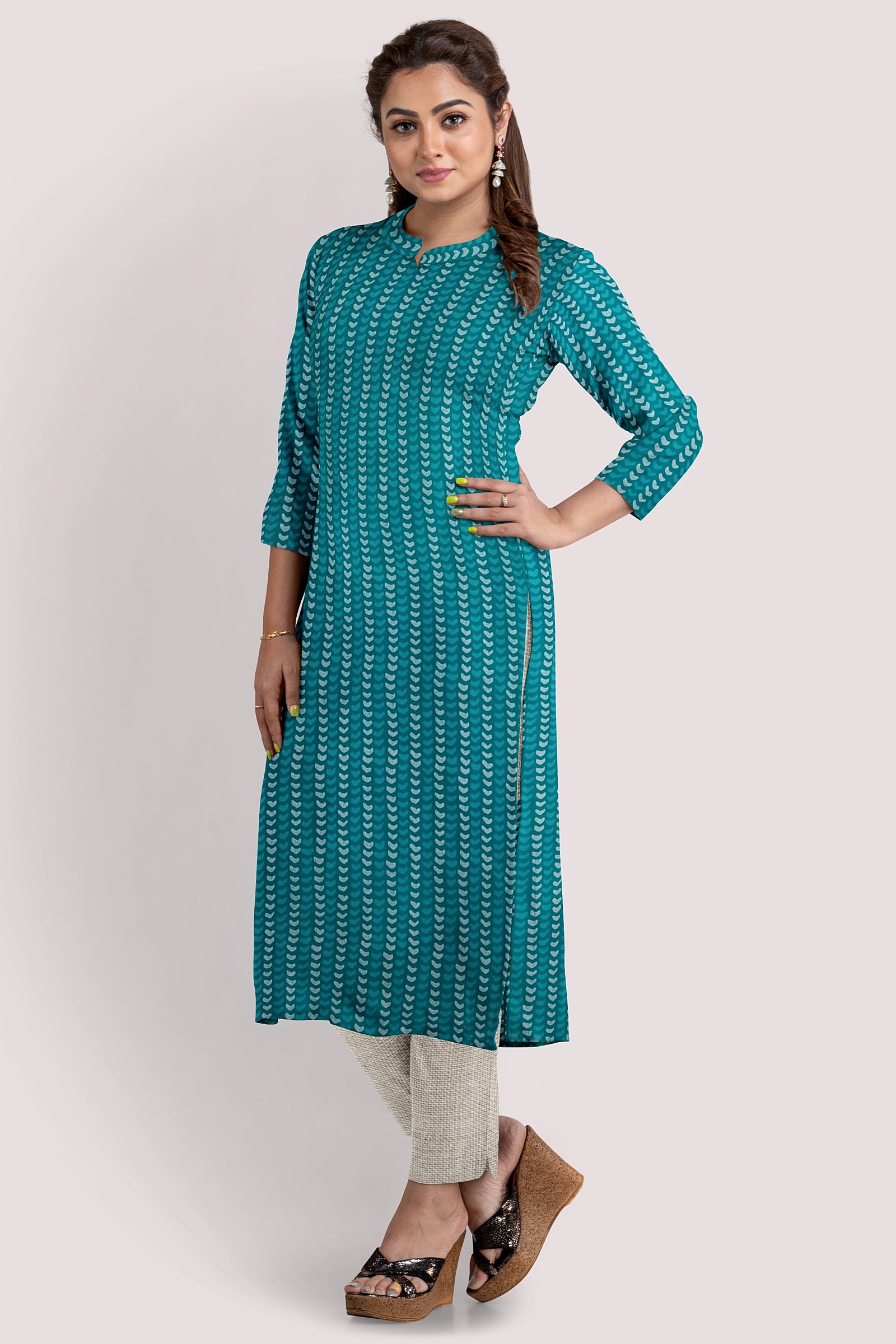 HARSHAA Blockprint Cotton Kurta Fabric