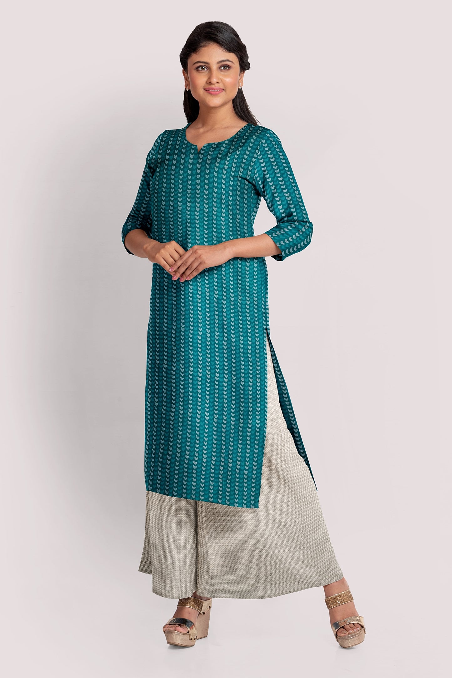 HARSHAA Blockprint Cotton Kurta Fabric