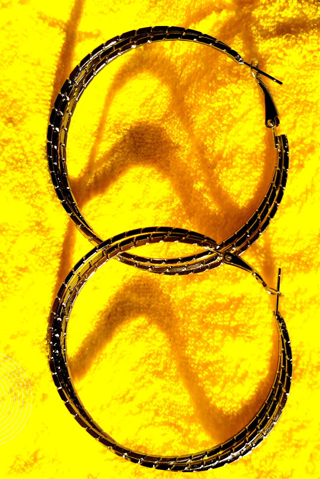 Vaagmi World CHAITALY Silver Oxidized Ear Hoops