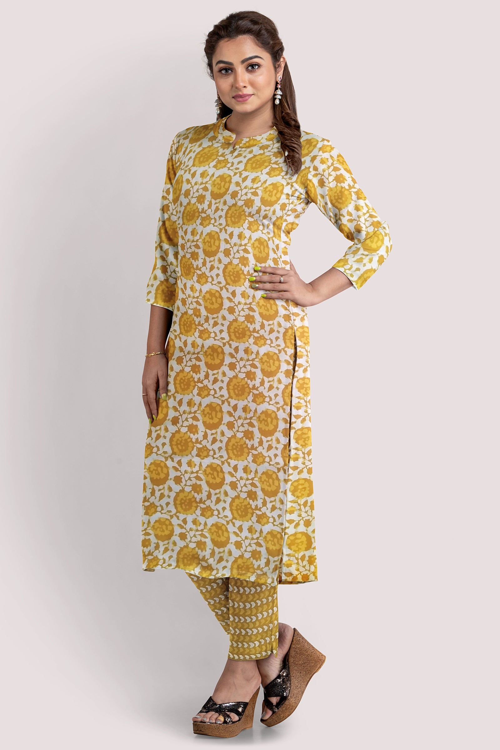 ICCHHA Blockprint Cotton Suit Fabric