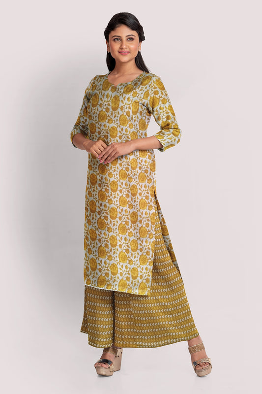 ICCHHA Blockprint Cotton Suit Fabric