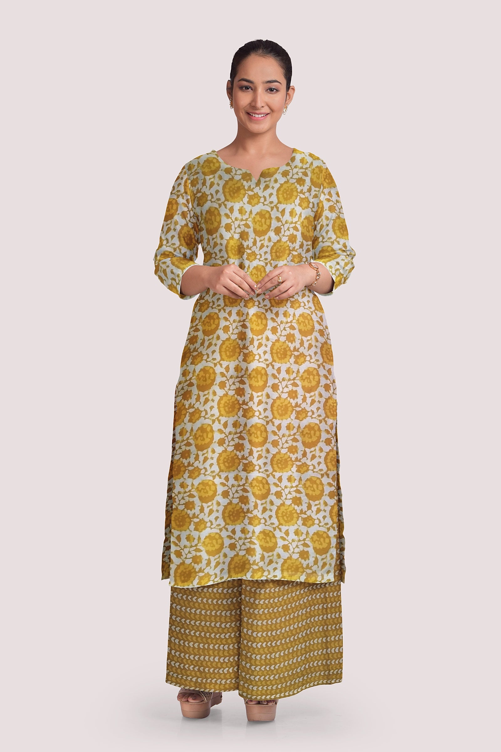 ICCHHA Blockprint Cotton Suit Fabric