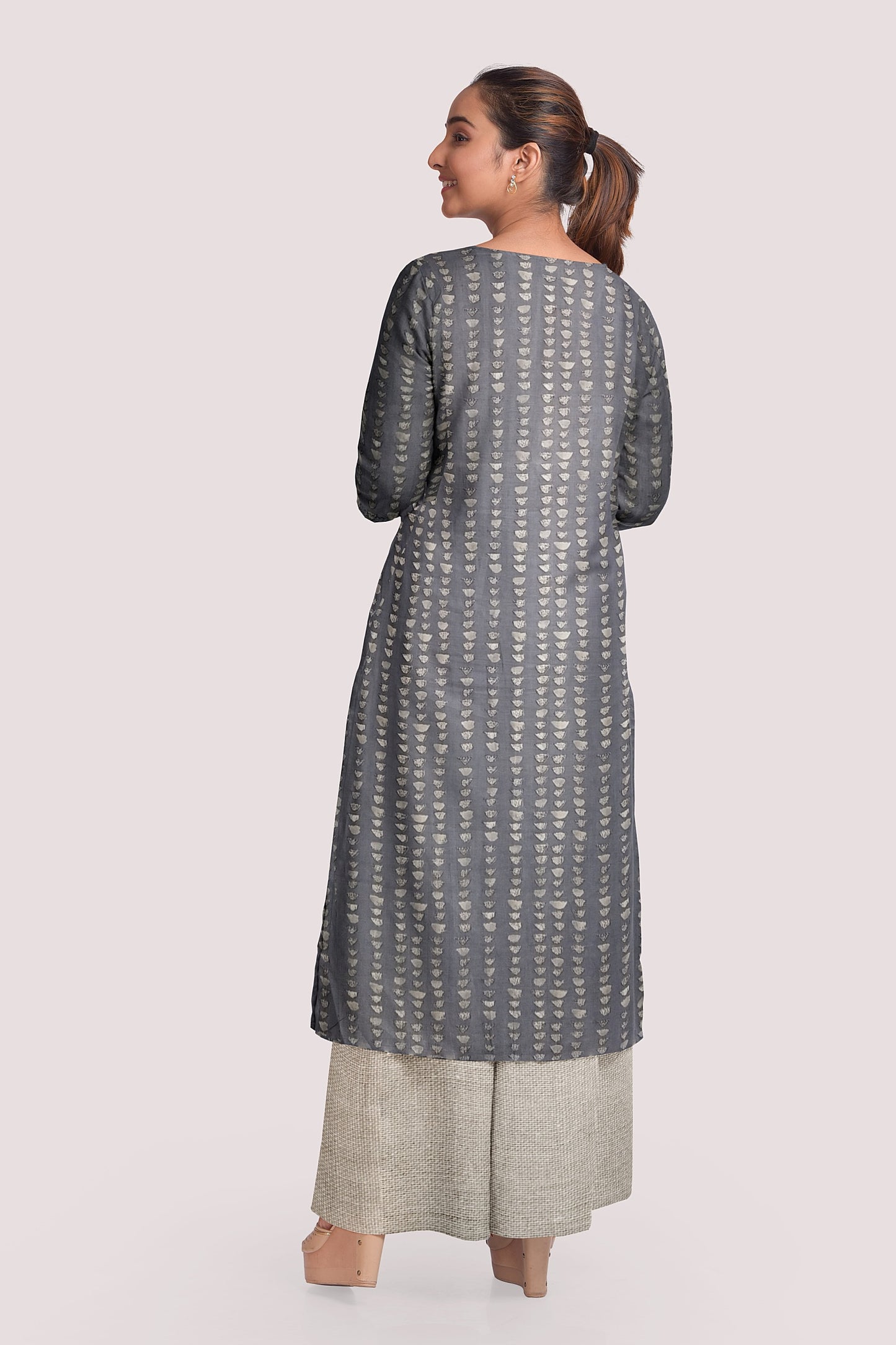IDITRI Blockprint Cotton Kurta Fabric