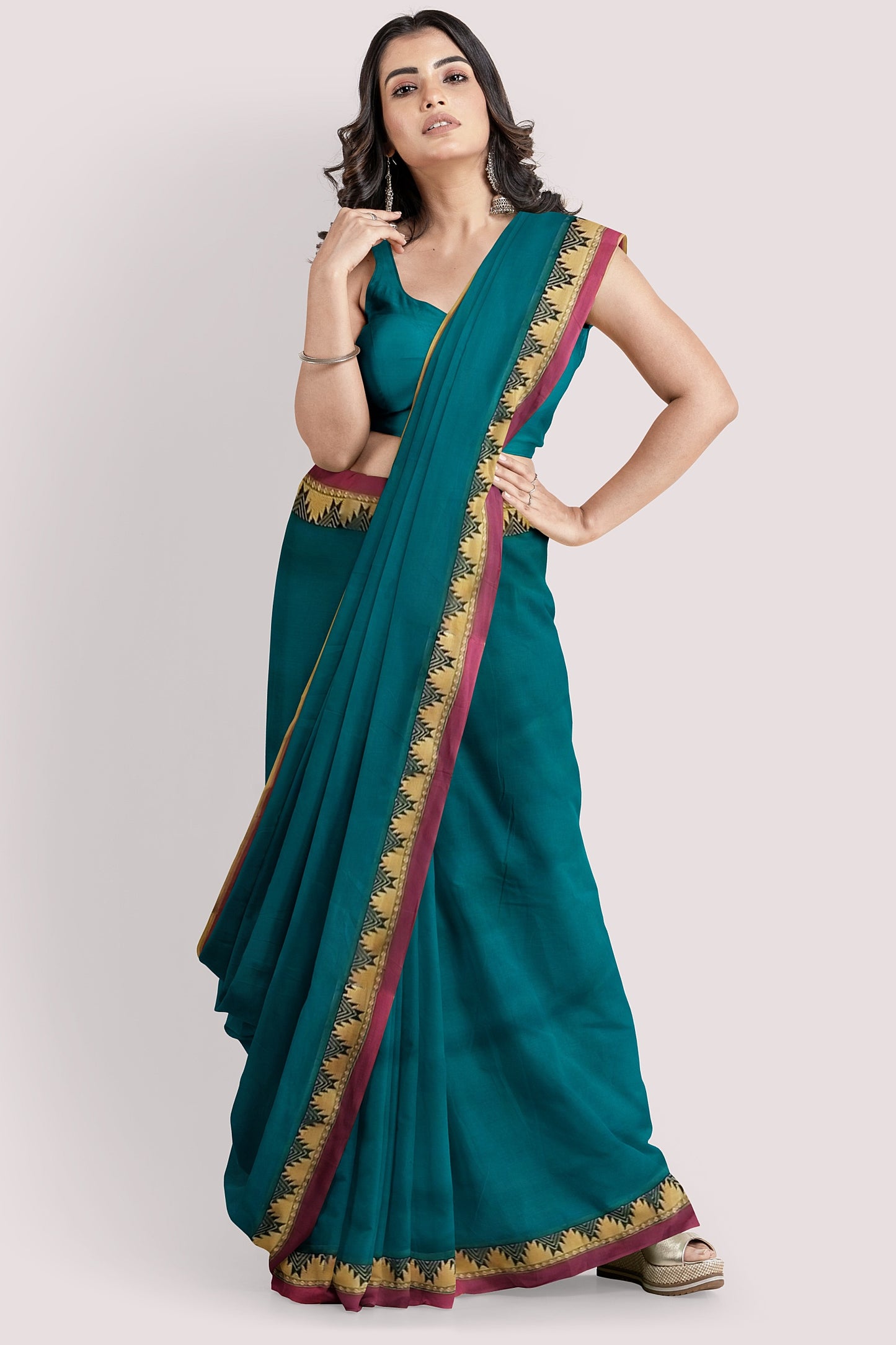 IHITA South Cotton Handloom Saree