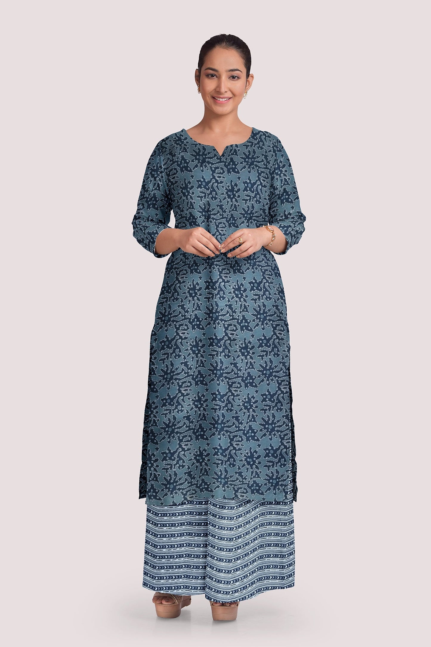 IPSITA Blockprint Cotton Suit Fabric