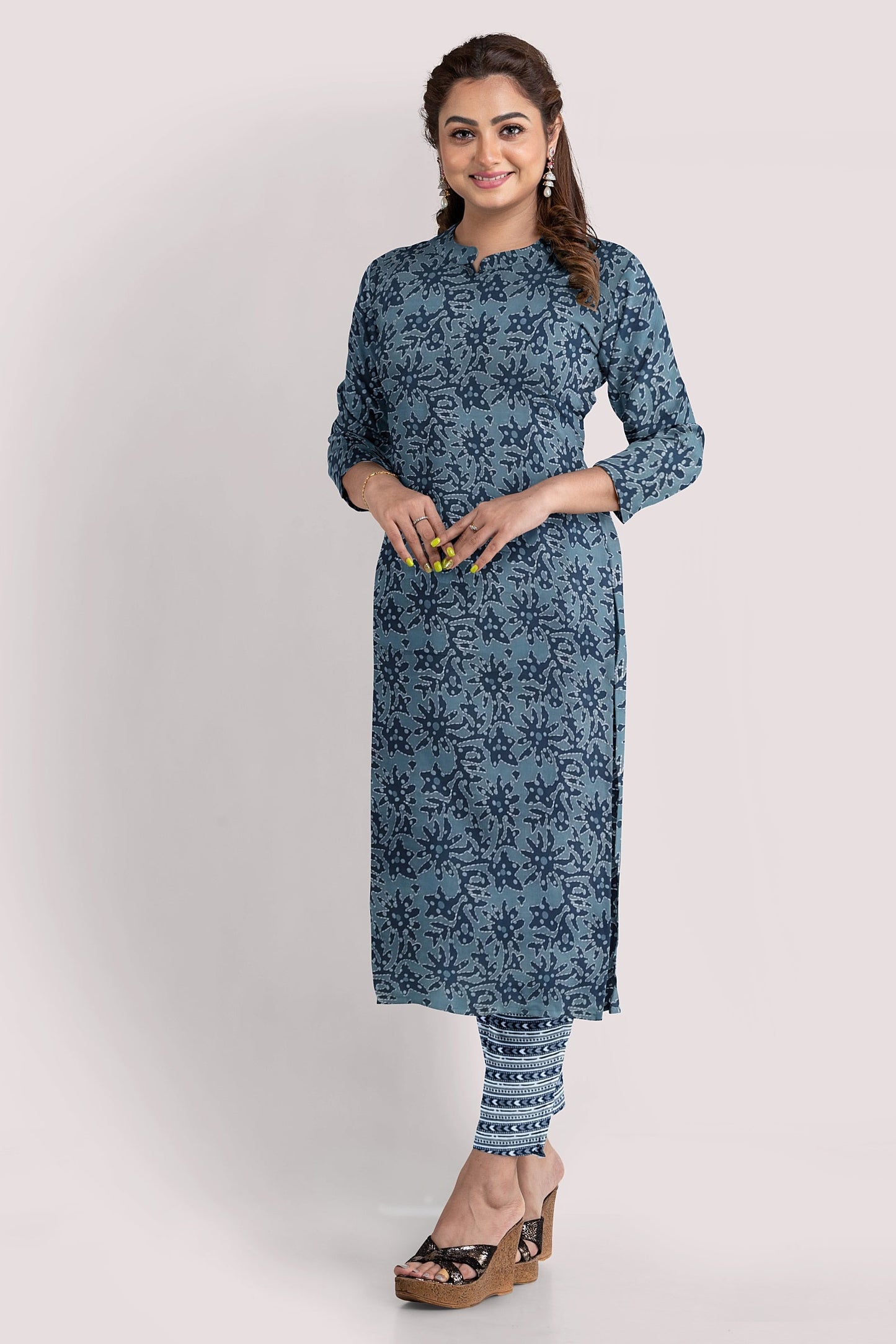 IPSITA Blockprint Cotton Suit Fabric