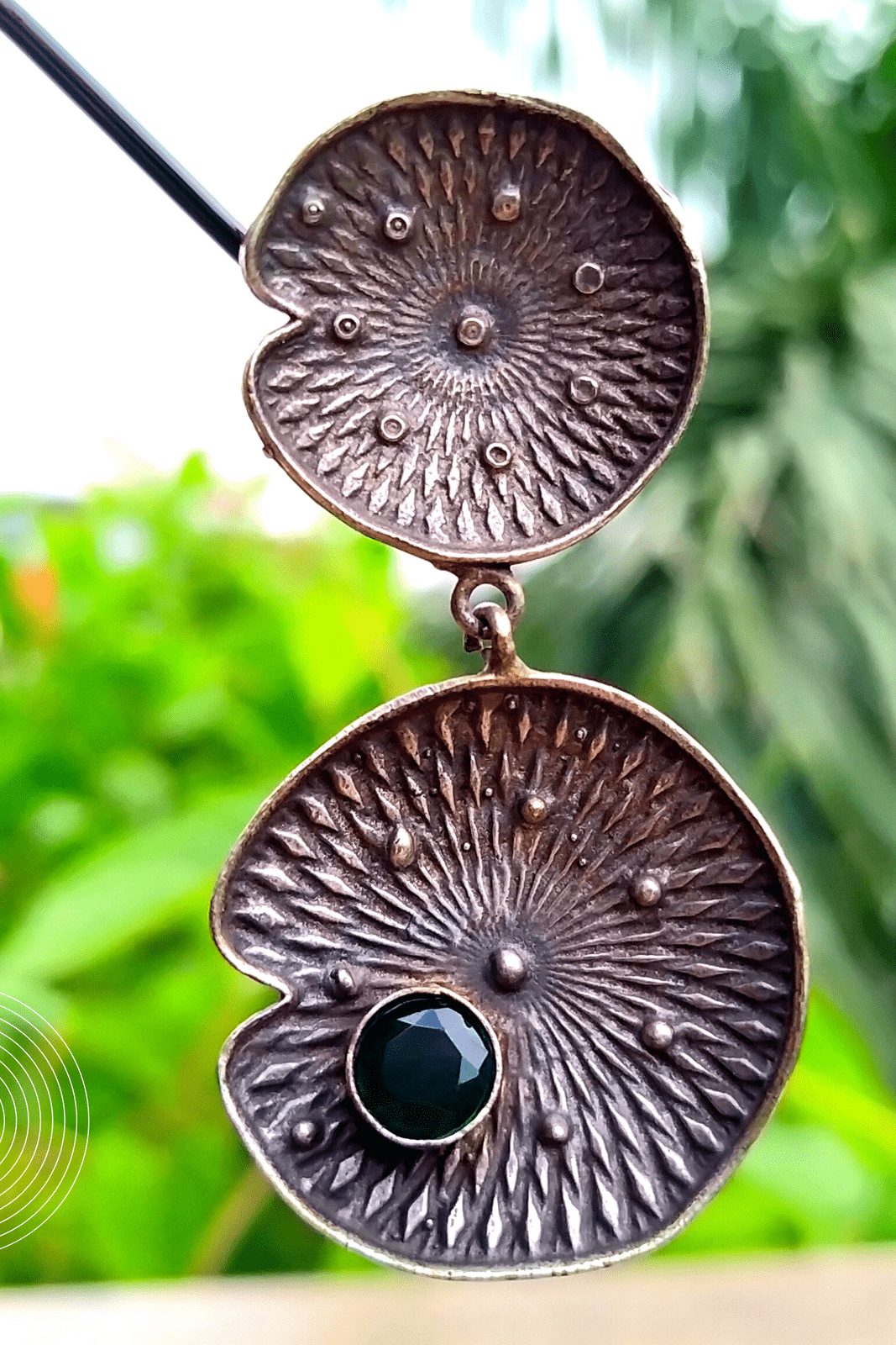 Vaidehi Silver Oxidized Jhumka