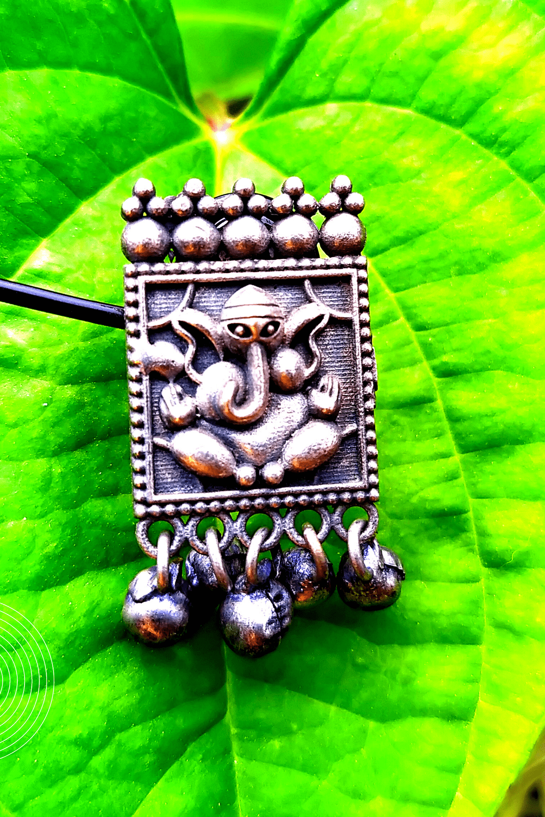 RIDDHI Silver Oxidized Stud