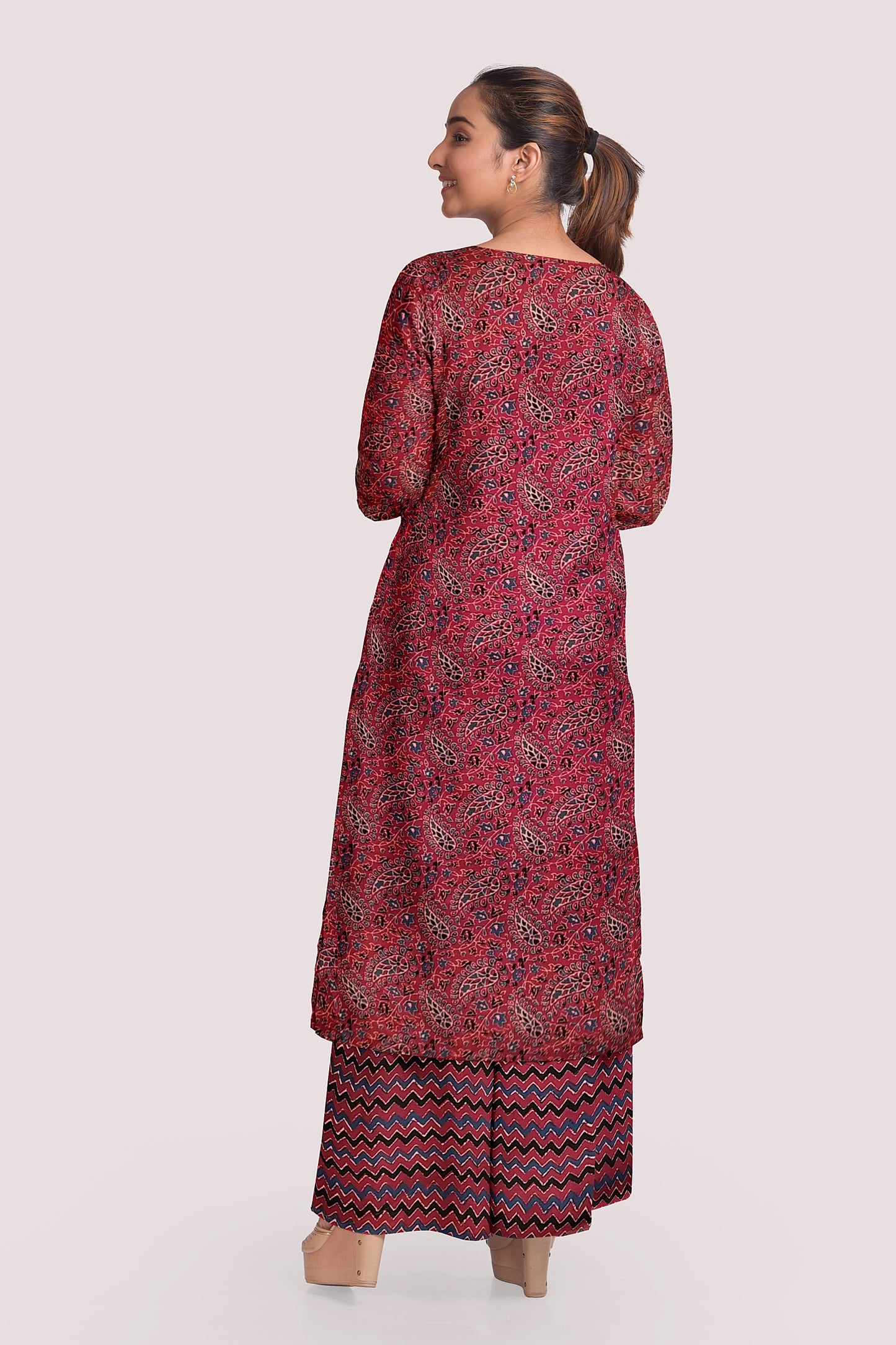 JAAGRUTI Blockprint Cotton Suit Fabric