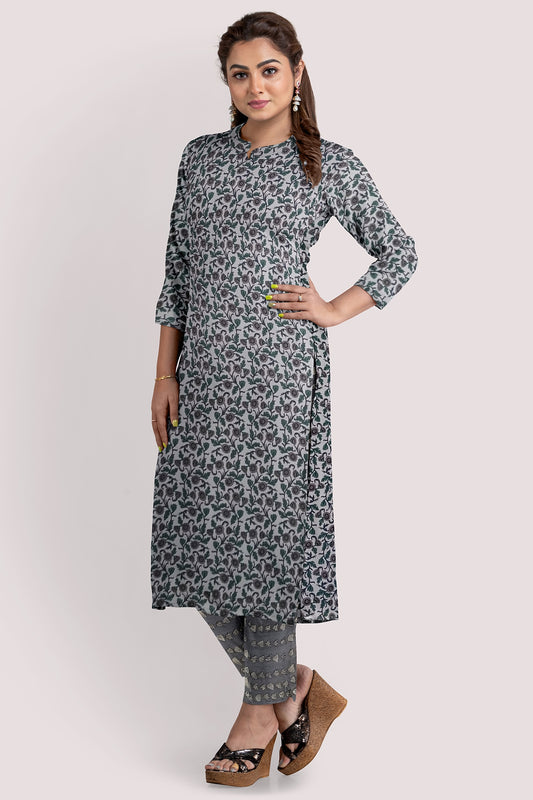 JAHNVI Blockprint Cotton Kurta Fabric