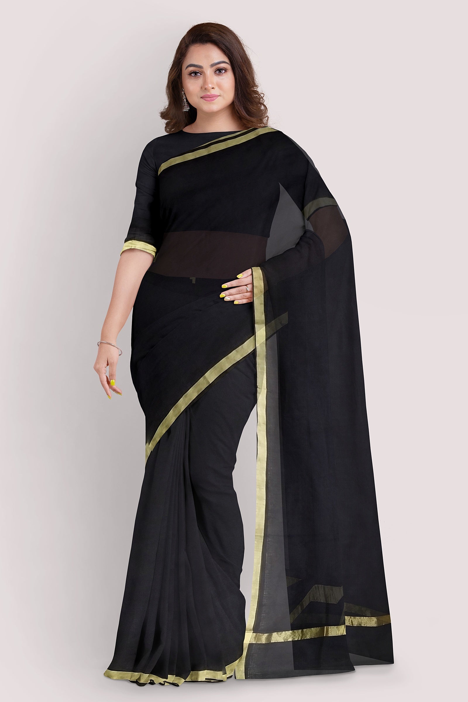 JISHA Cotton Kota Doria Saree
