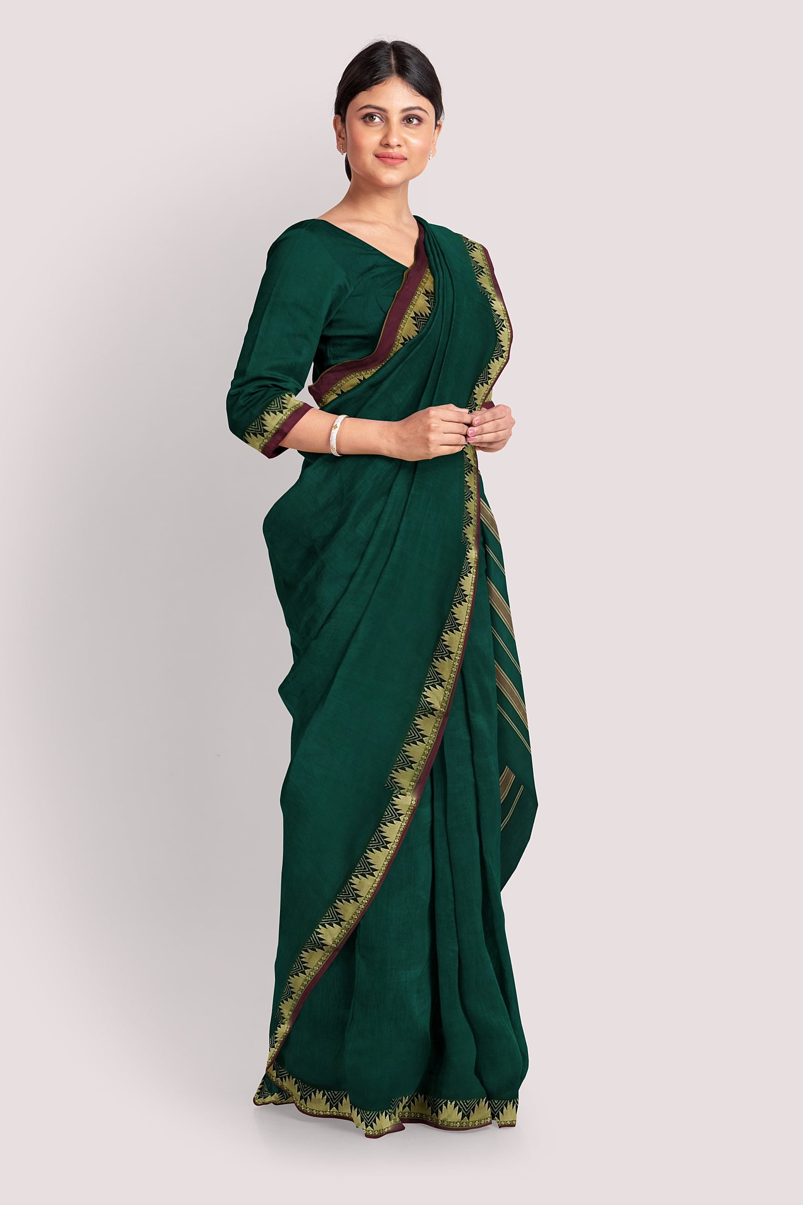 KAARTIKI South Cotton Handloom Saree