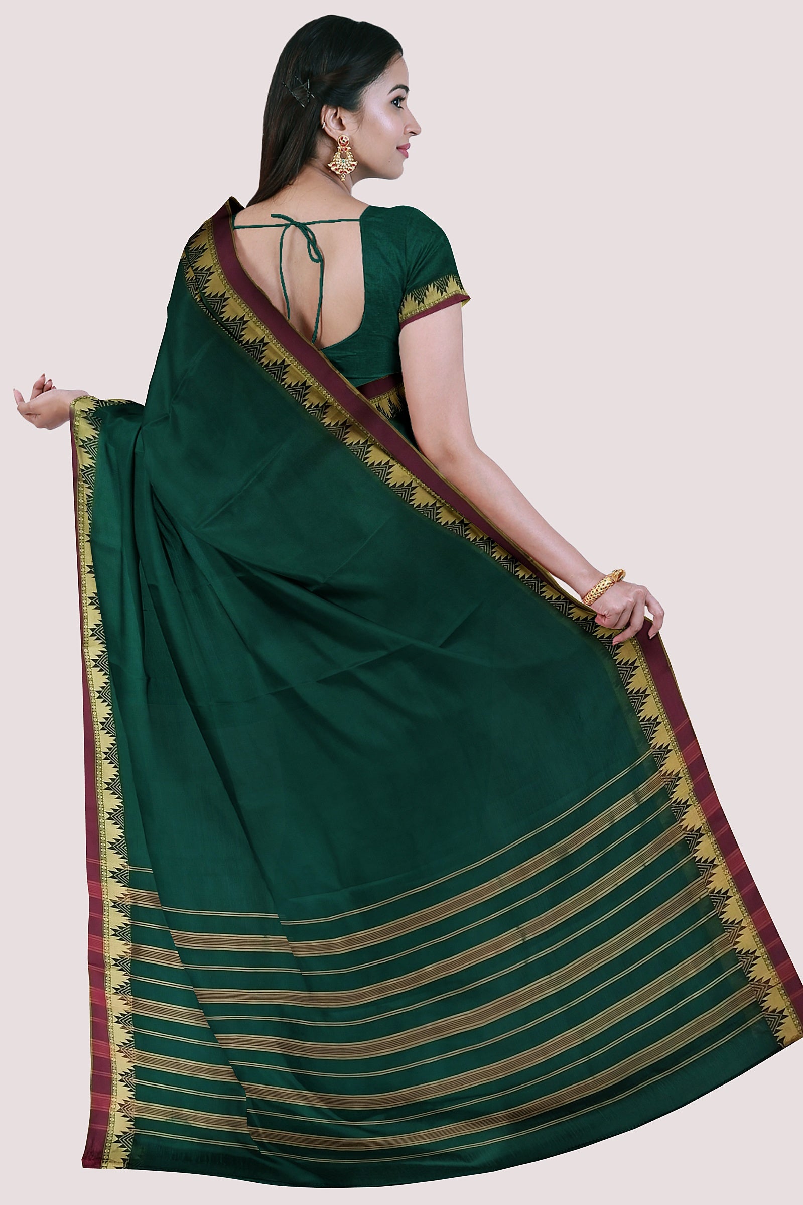 KAARTIKI South Cotton Handloom Saree