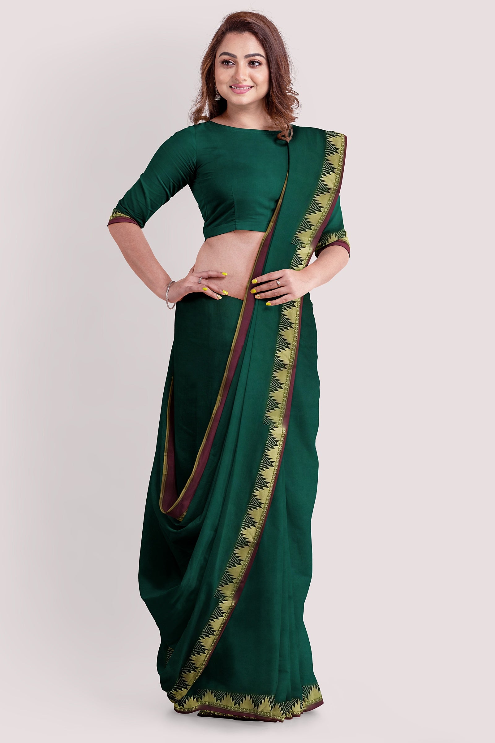 KAARTIKI South Cotton Handloom Saree