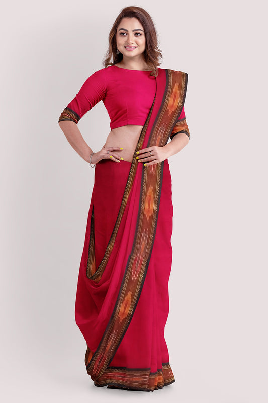 KAASHVI Pochampalli Cotton Handloom Saree