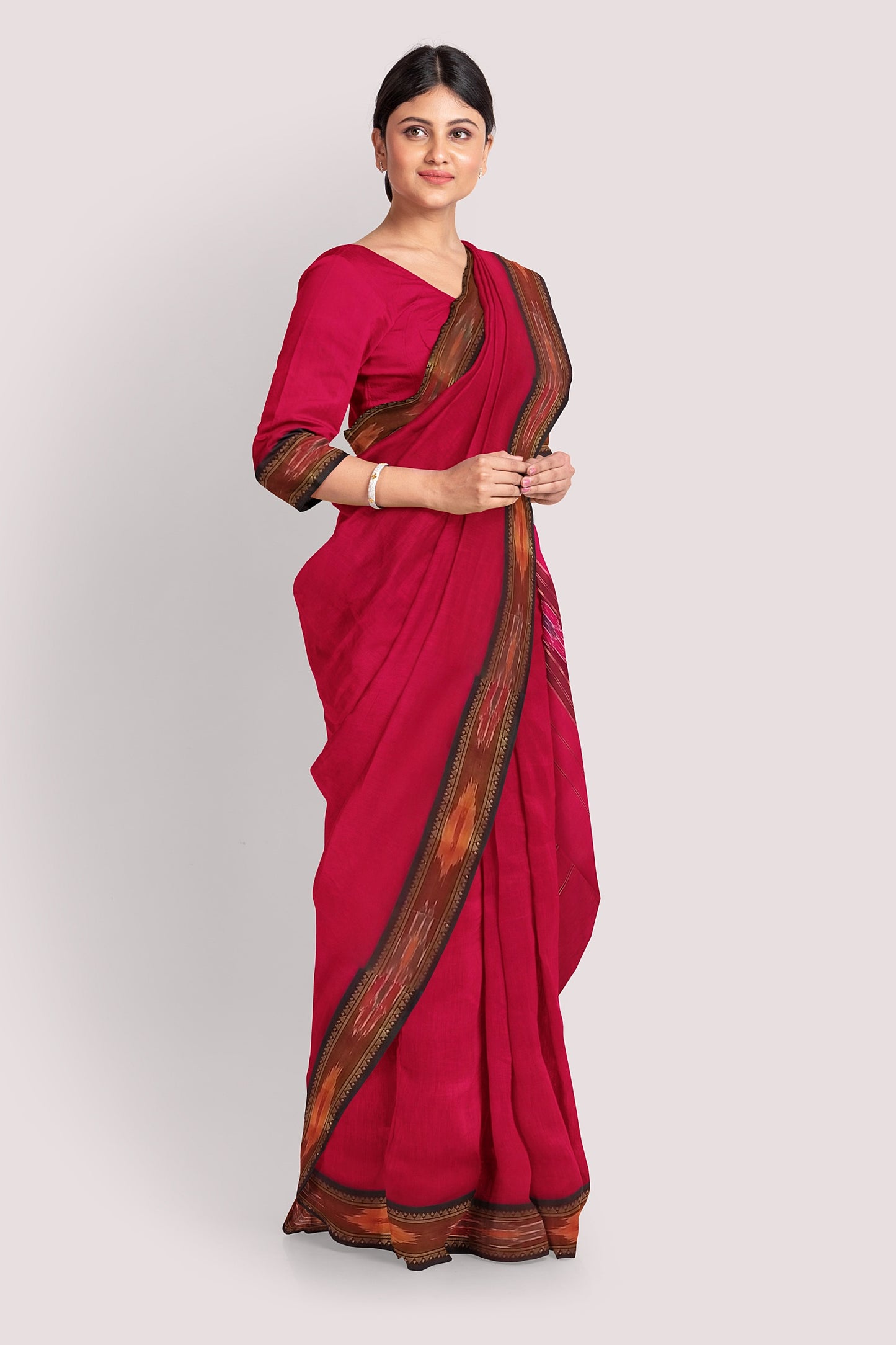 KAASHVI Pochampalli Cotton Handloom Saree