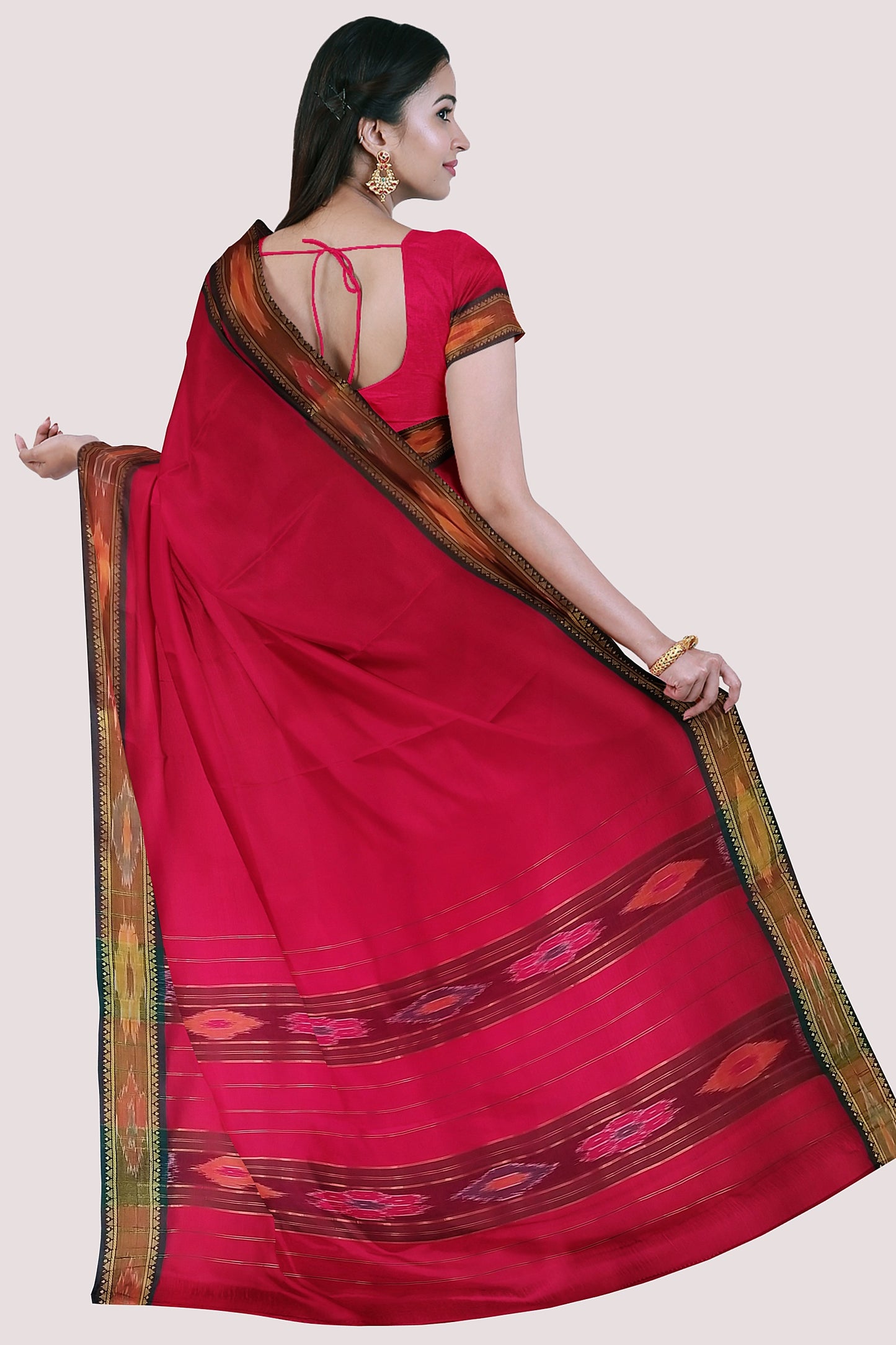 KAASHVI Pochampalli Cotton Handloom Saree